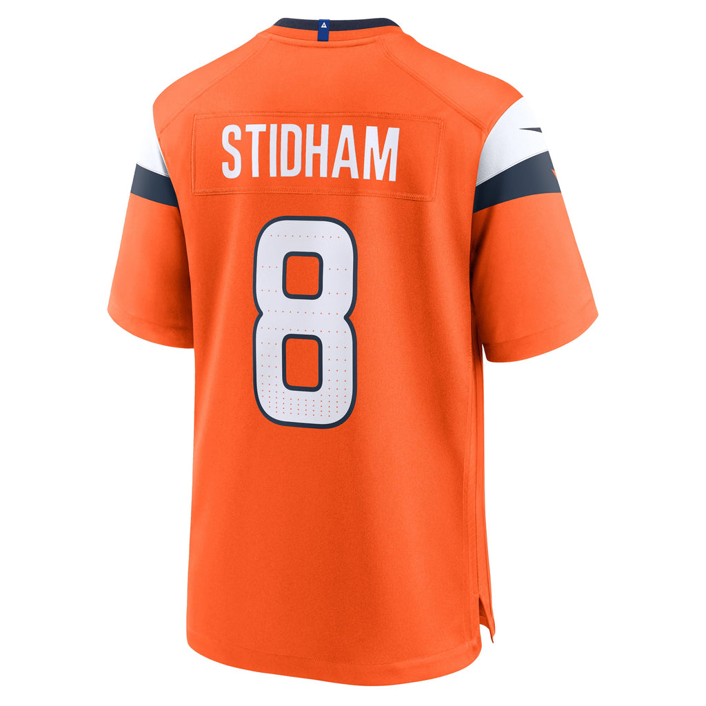Denver Broncos Jarrett Stidham Orange Team Game Jersey