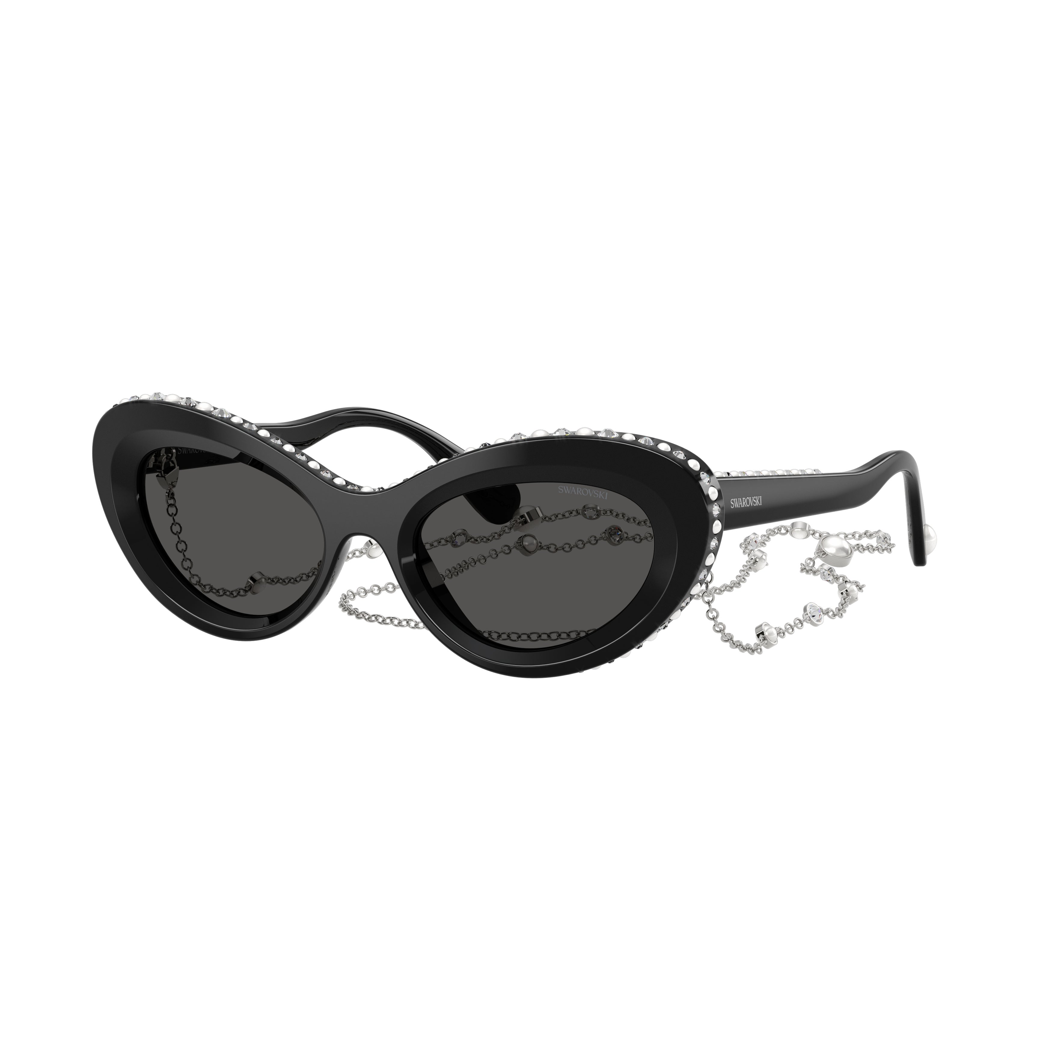 0Sk6061U Cat-Eye Sunglasses with Crystals