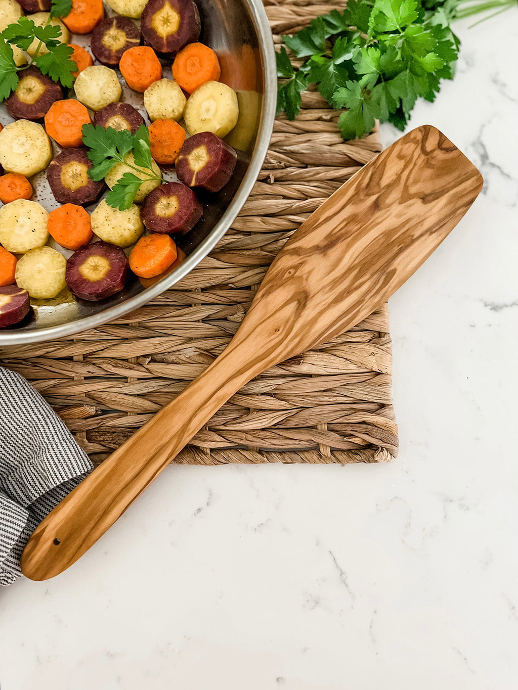 Cilio Toscana Olivewood Wok Turner, 11.8-Inch