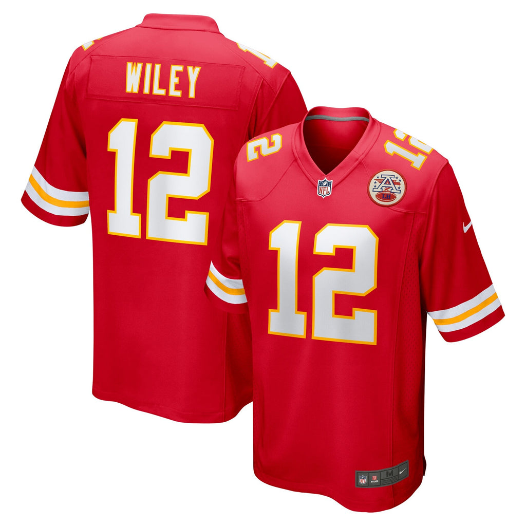 Kansas City Chiefs Jared Wiley Red Game Jersey
