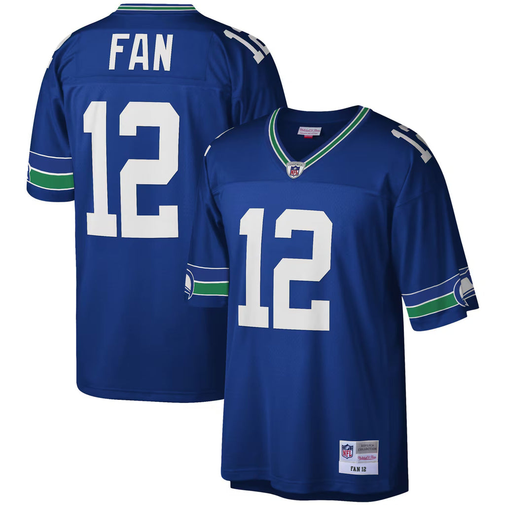 Seattle Seahawks 12s Mitchell & Ness Royal Legacy Replica Jersey