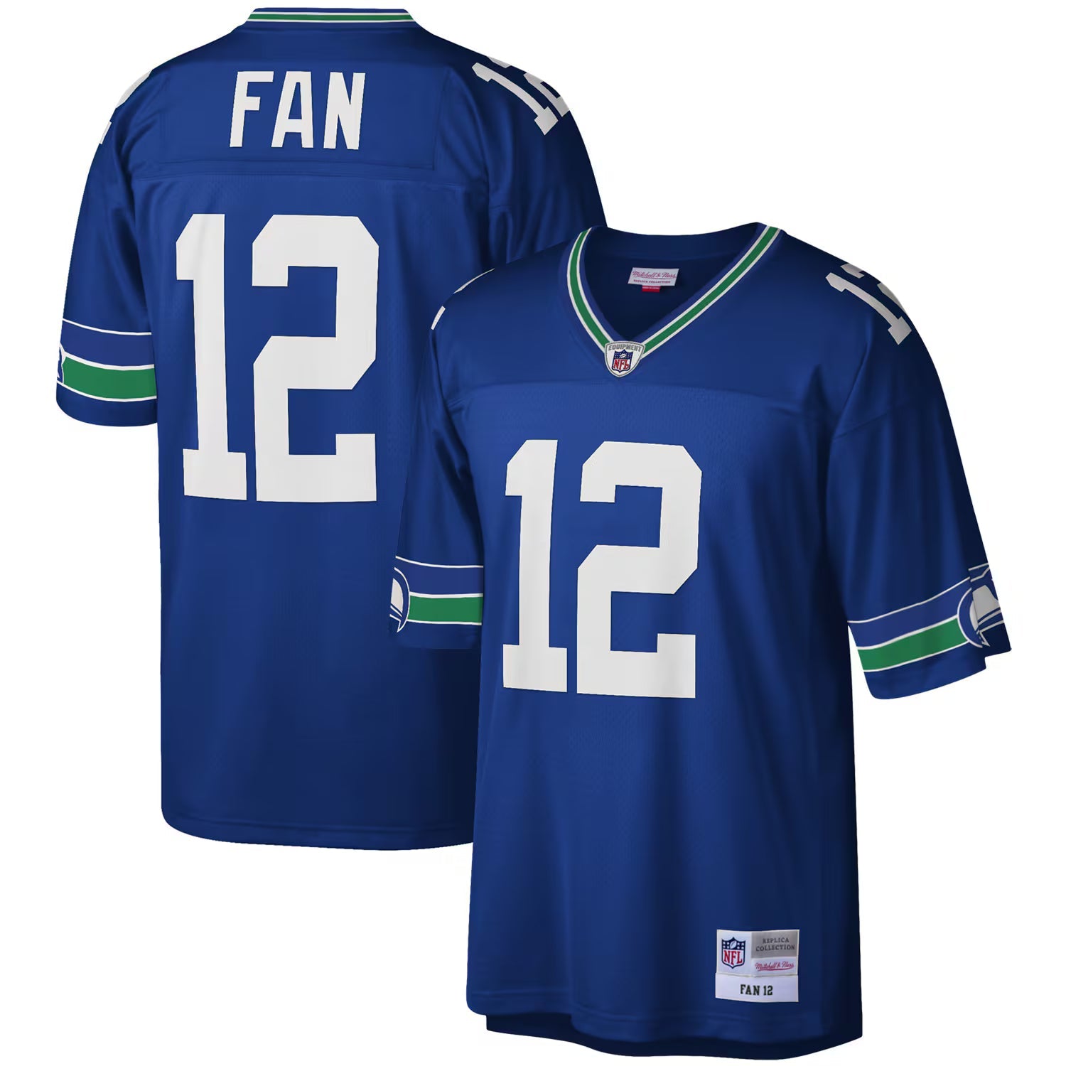 Seattle Seahawks 12s Mitchell & Ness Royal Legacy Replica Jersey