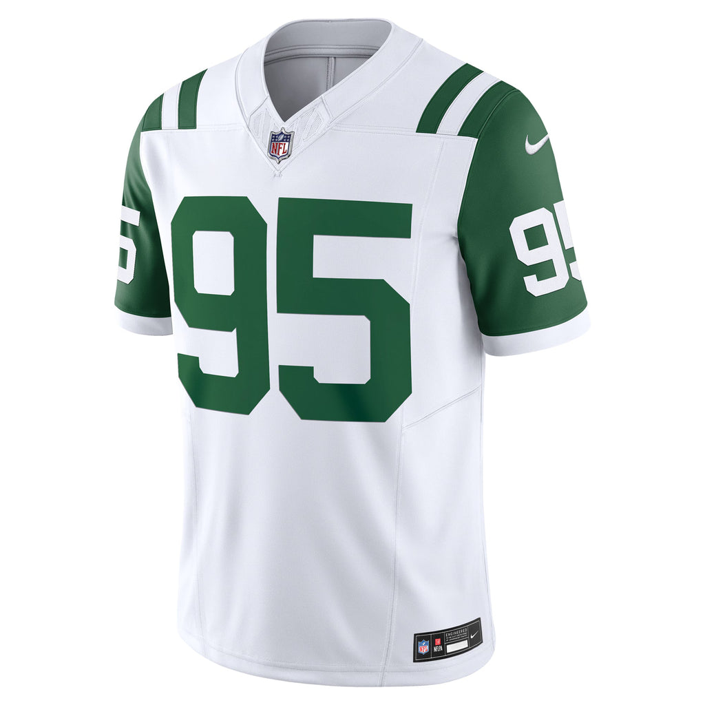 New York Jets Quinnen Williams White Classic Alternate Vapor F.U.S.E. Limited Jersey