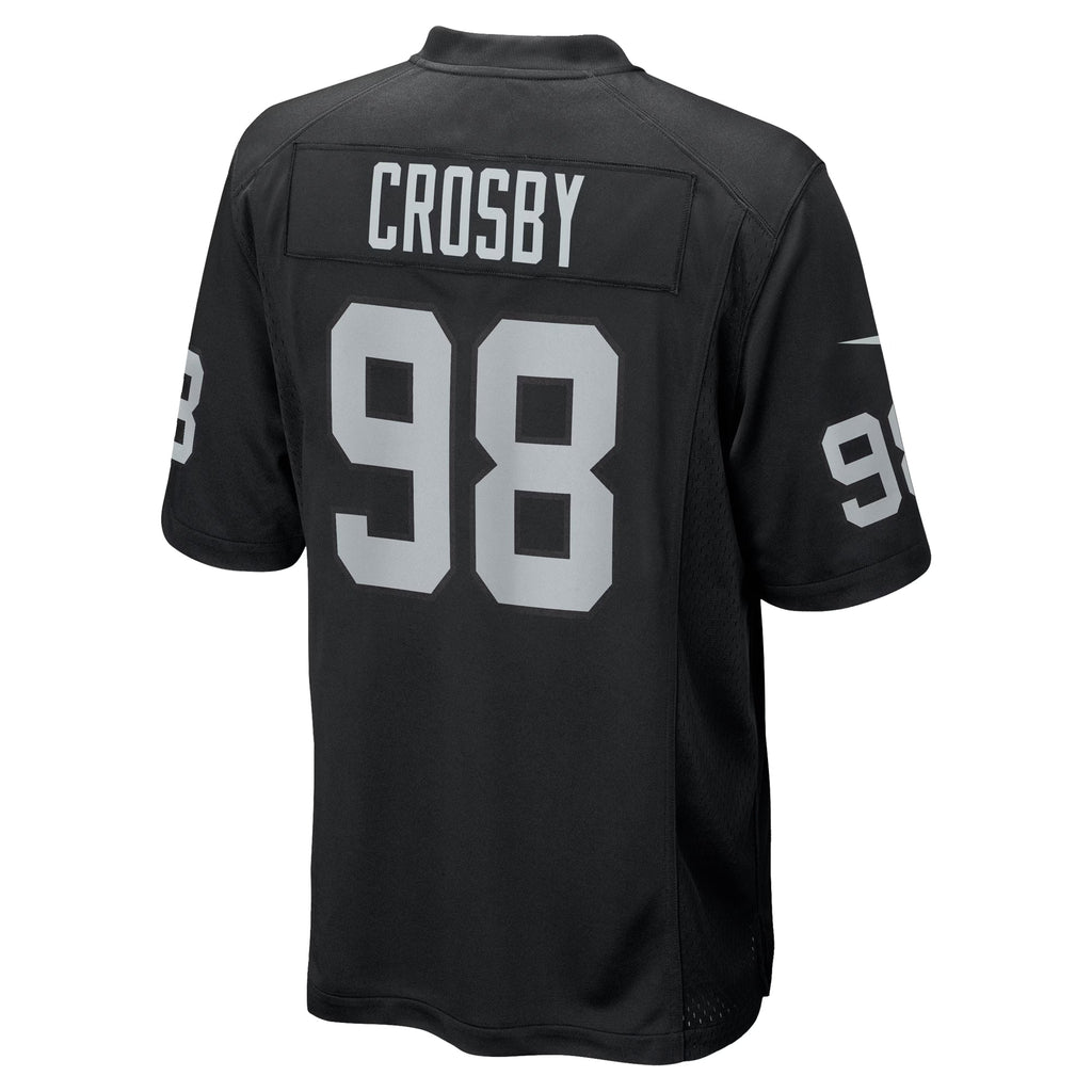 Las Vegas Raiders Maxx Crosby Black Game Jersey