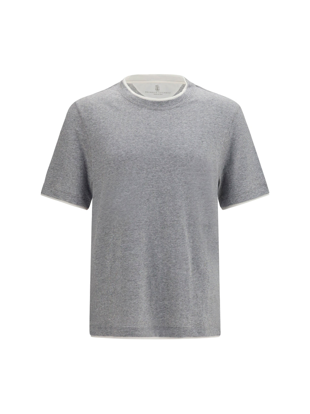 Brunello Cucinelli Men Short-Sleeve Cotton T-Shirt