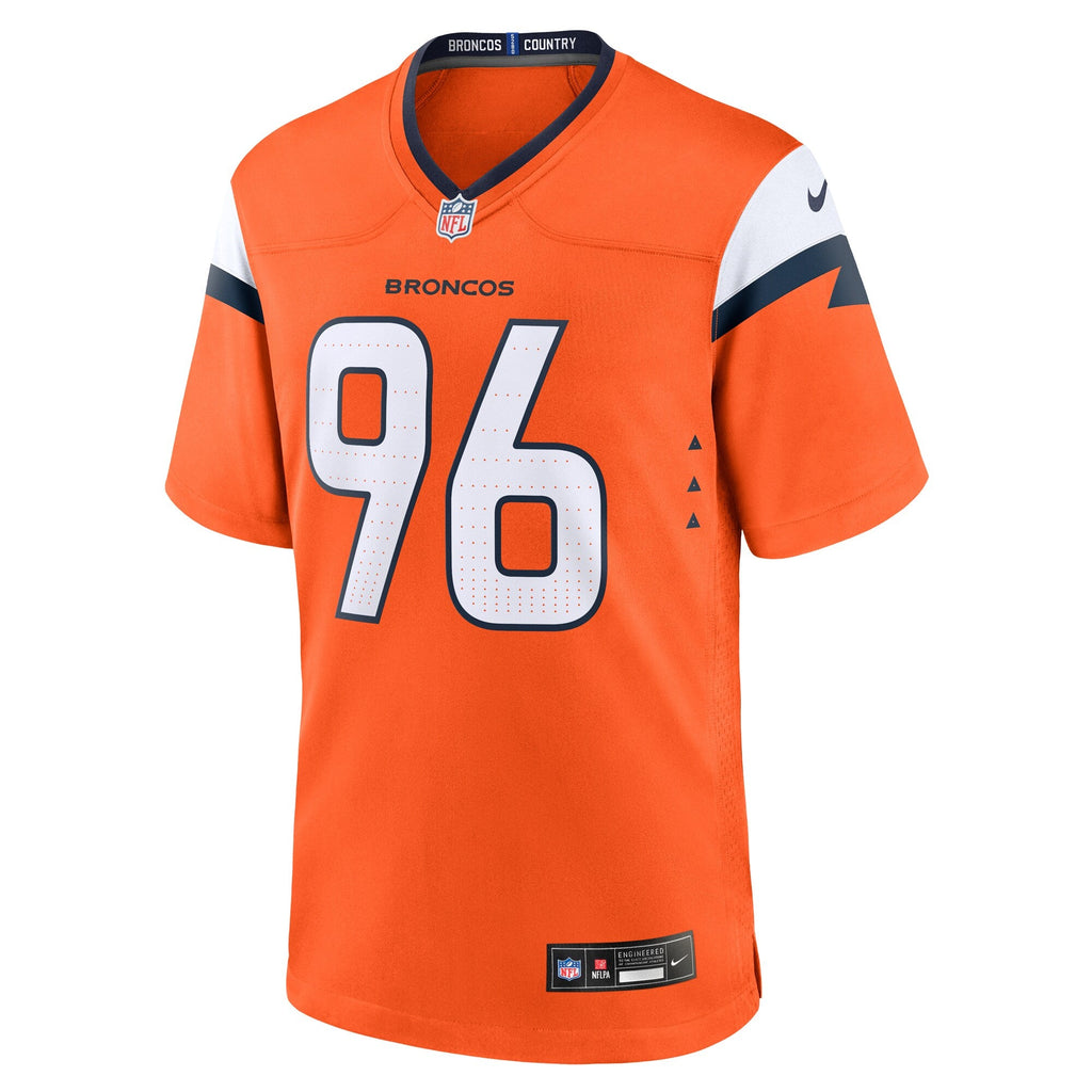 Denver Broncos Eyioma Uwazurike Orange Team Game Jersey