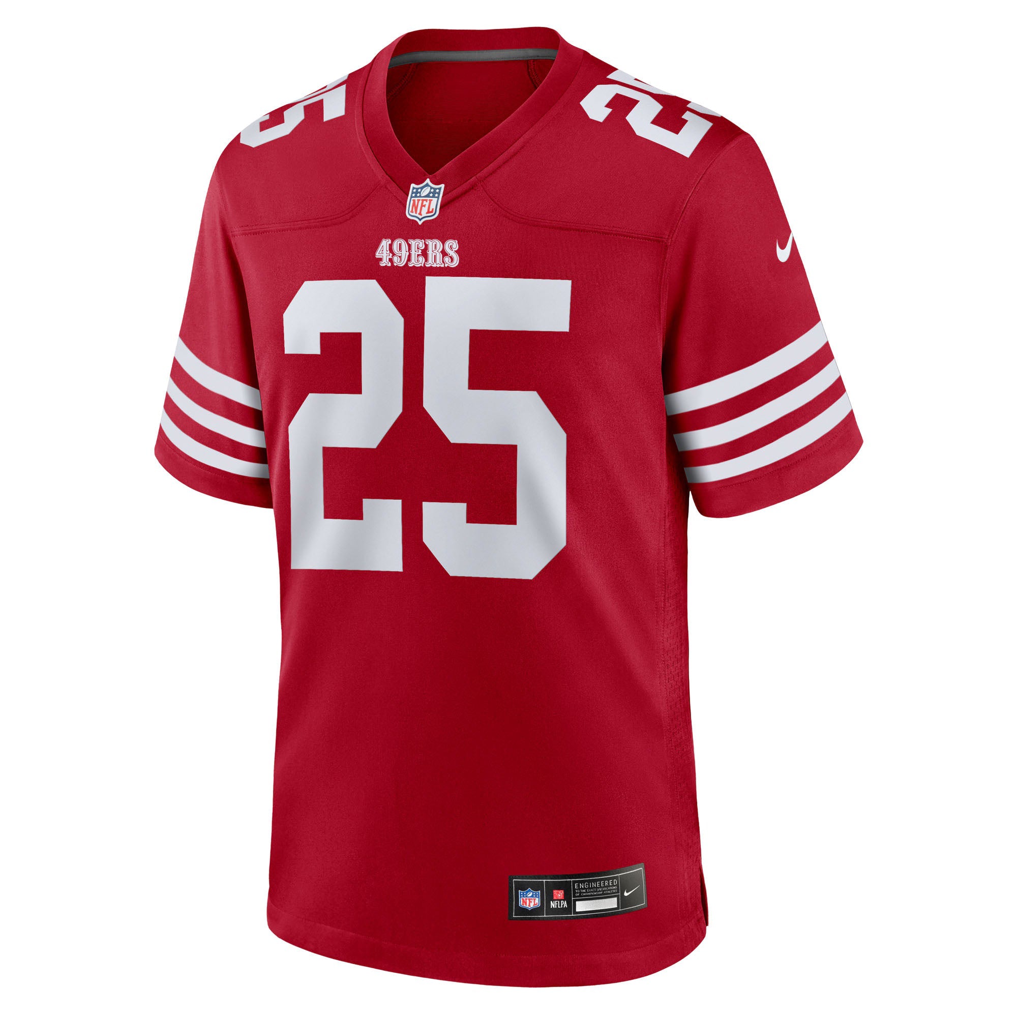San Francisco 49ers Jason Pinnock Scarlet Team Game Jersey