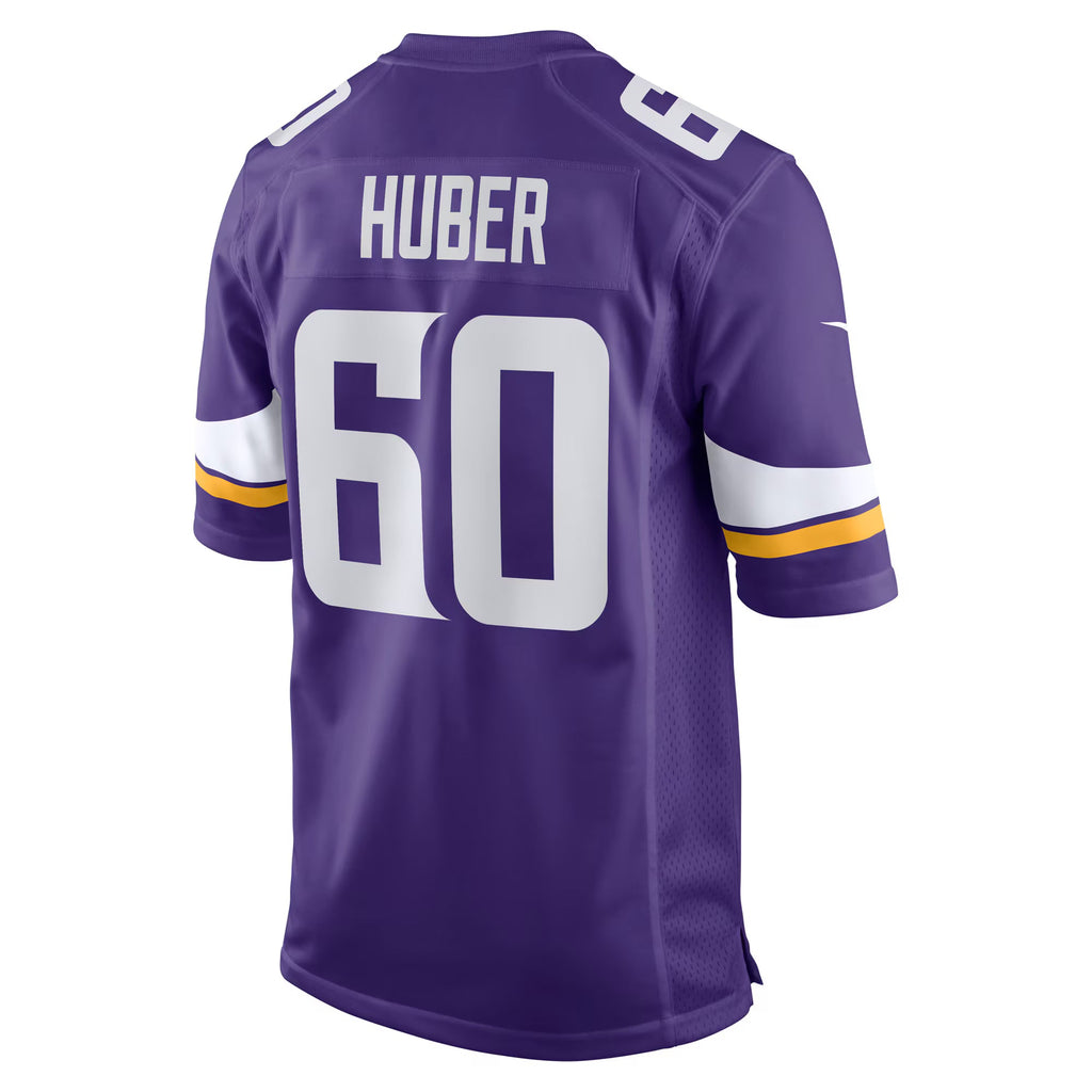 Minnesota Vikings Joe Huber Purple Team Game Jersey