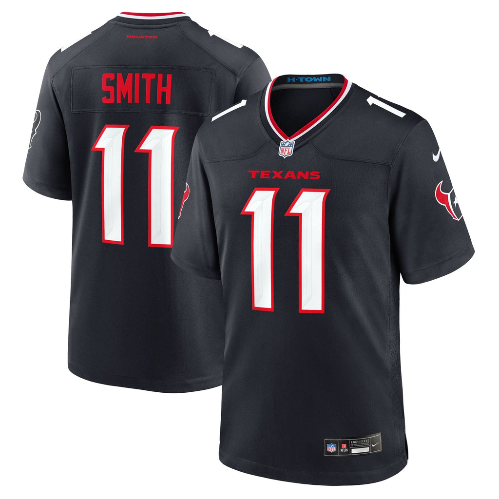 Houston Texans Tremon Smith Navy Team Game Jersey