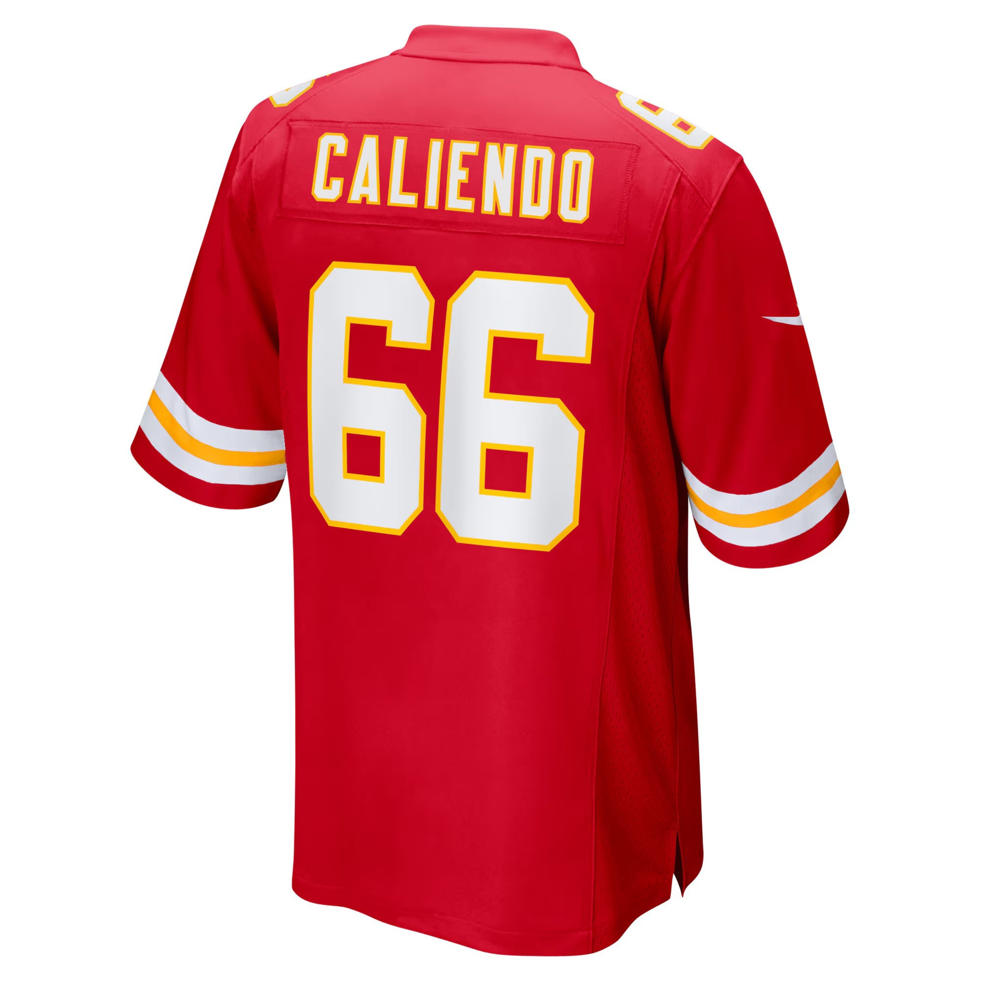 Kansas City Chiefs Mike Caliendo Red Game Player Jersey