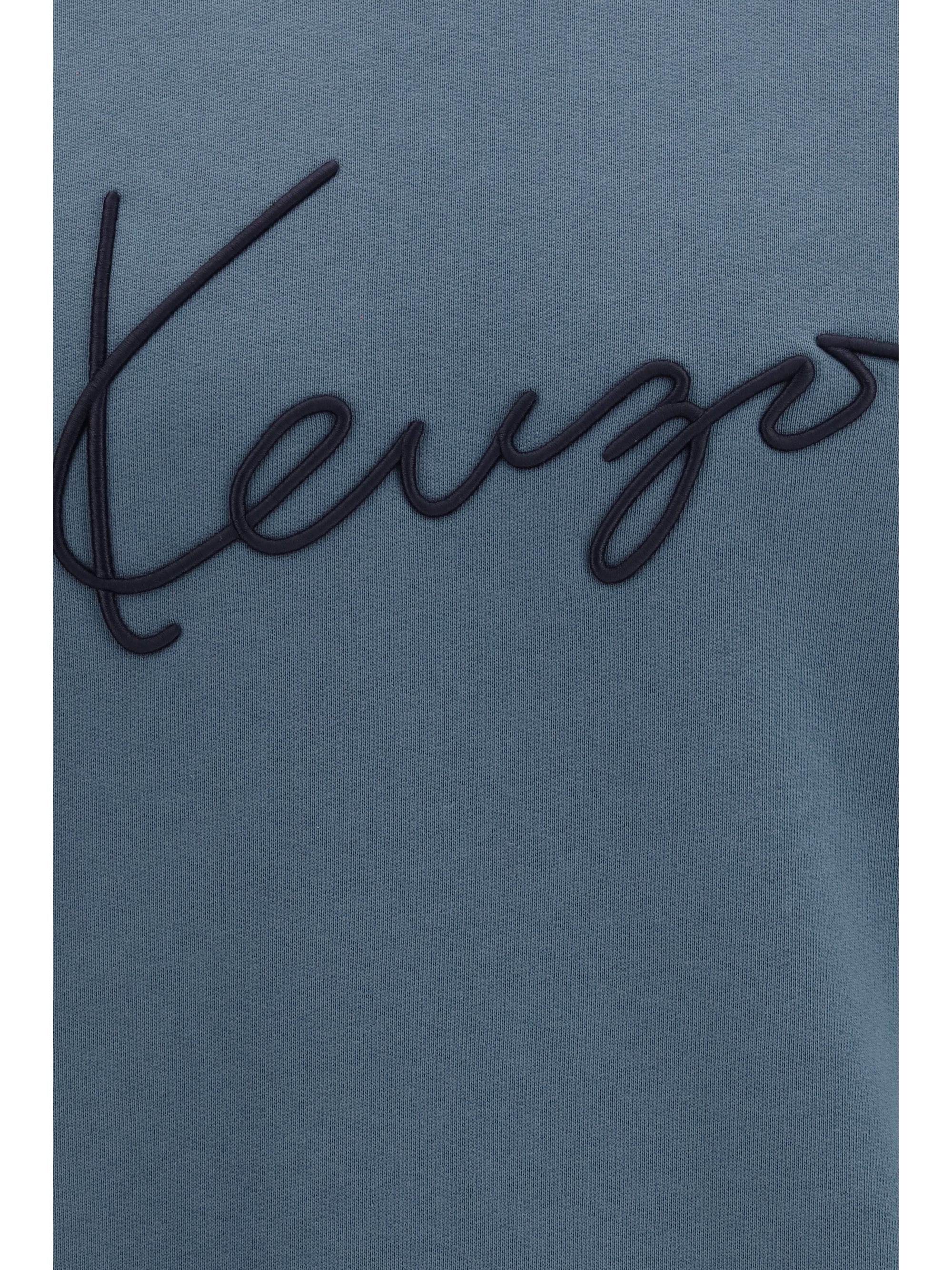 Kenzo Men Kenzo Signature Embroidered Cotton Sweatshirt