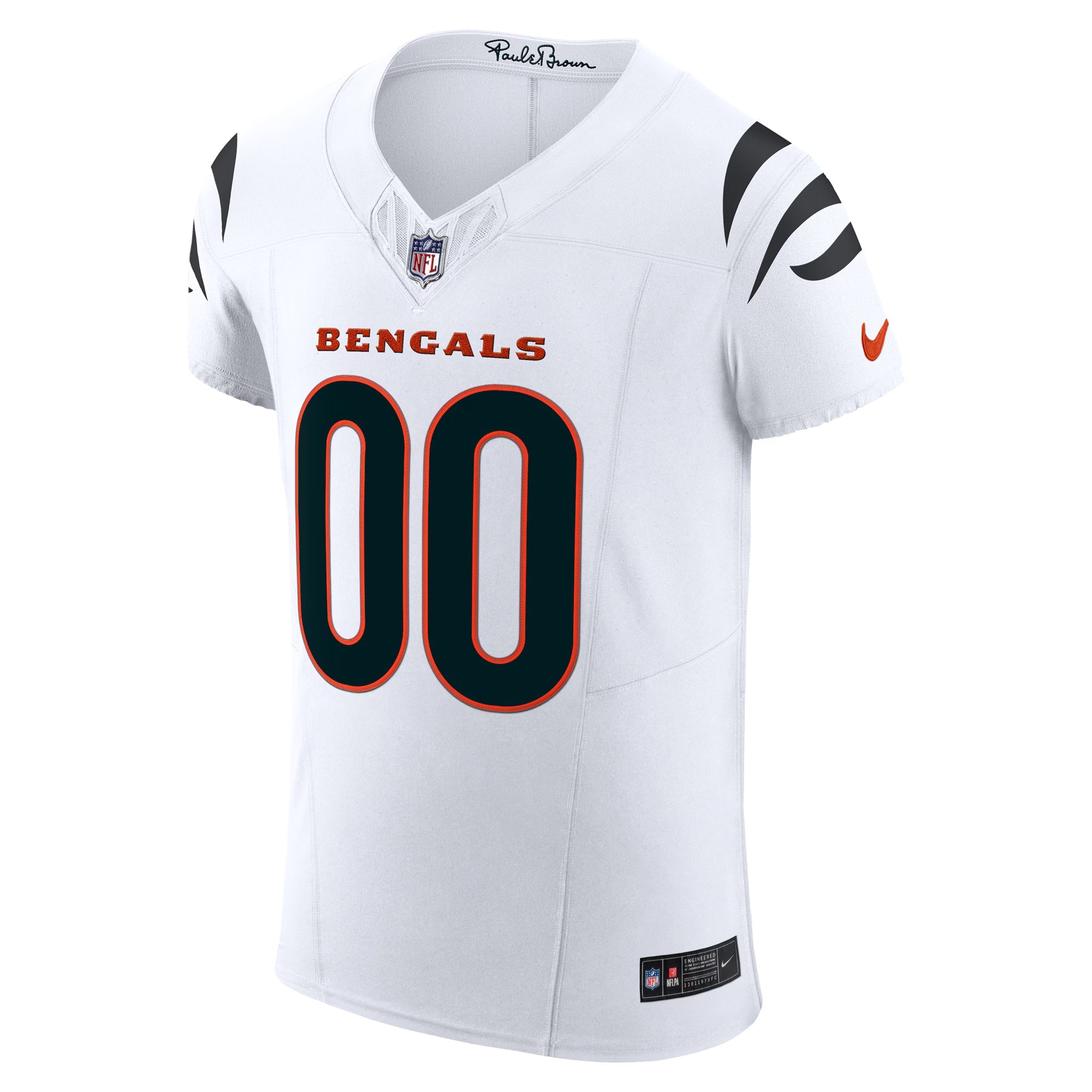 Cincinnati Bengals White Vapor F.U.S.E. Elite Custom Jersey