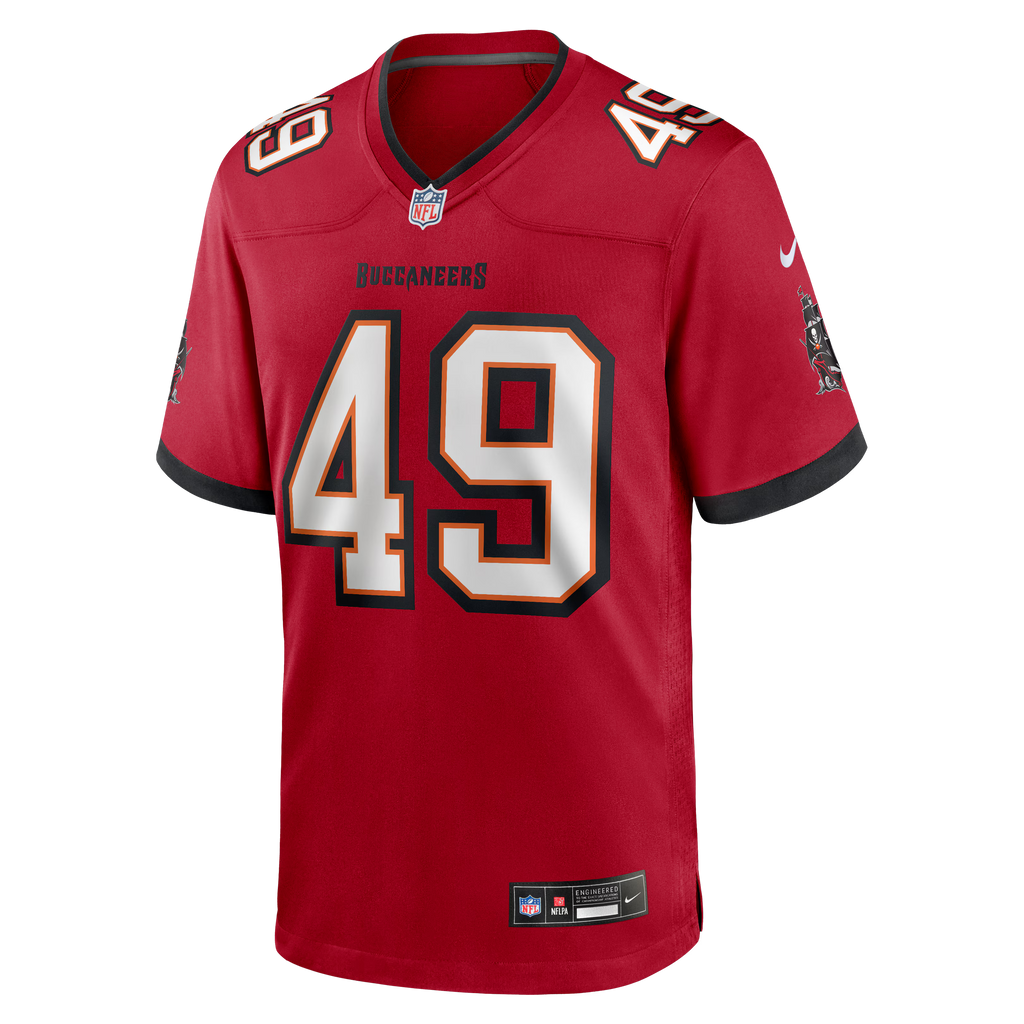 Tampa Bay Buccaneers Owen Wright Red Team Game Jersey