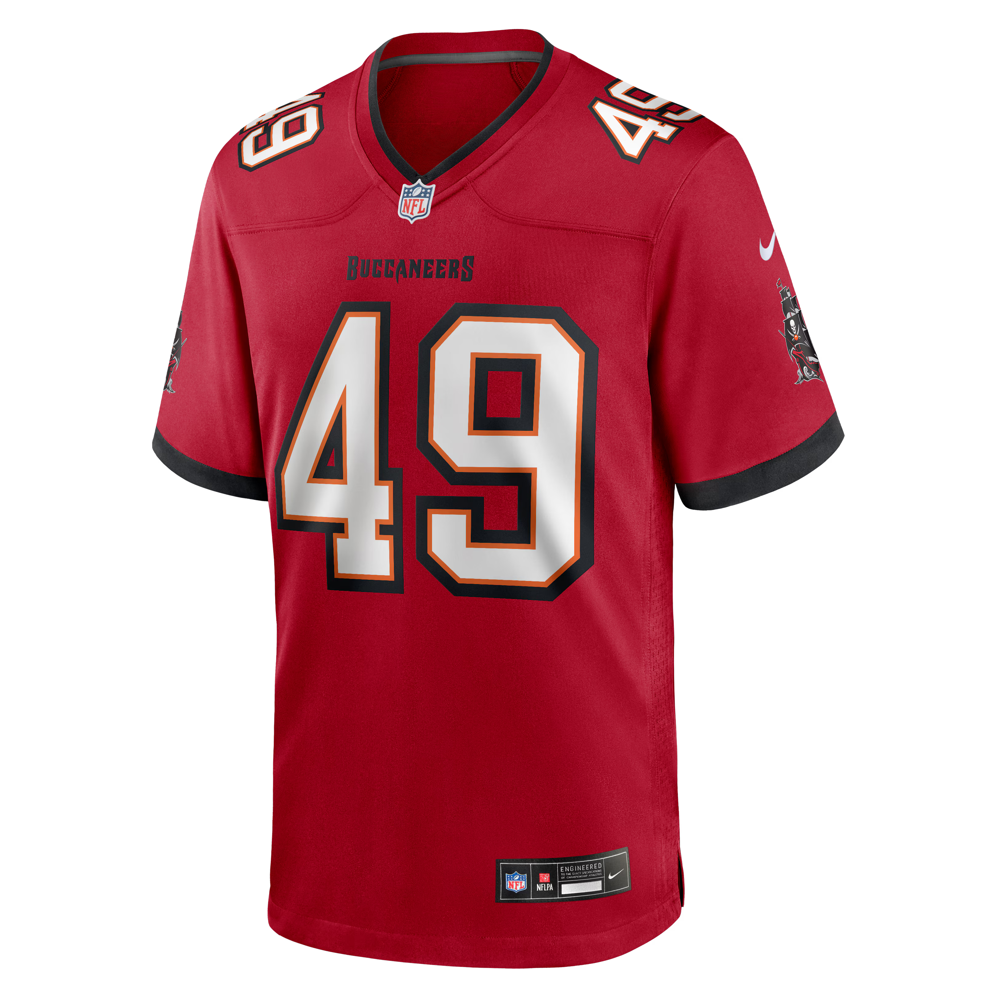 Tampa Bay Buccaneers Owen Wright Red Team Game Jersey