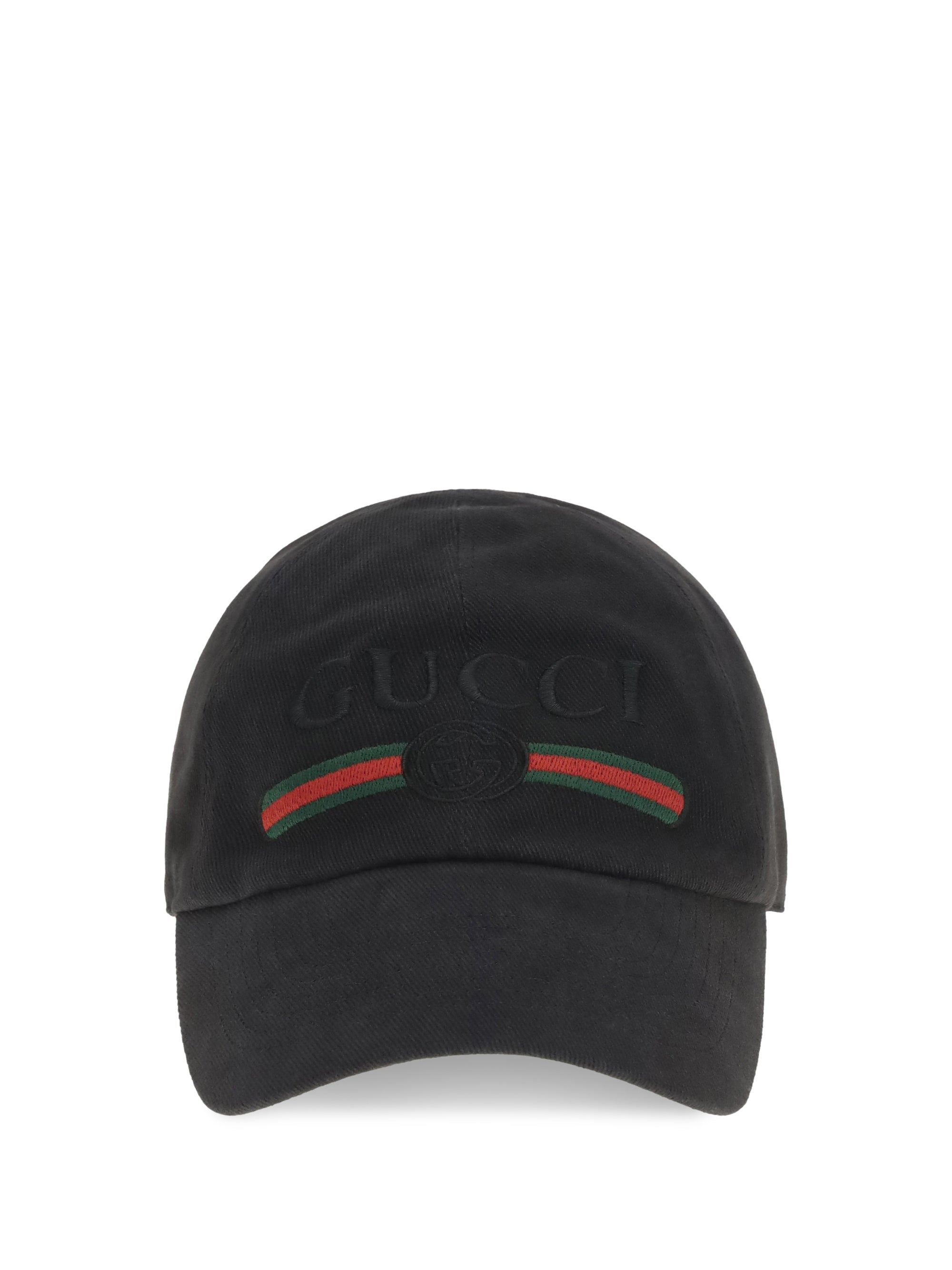 Gucci Men Cotton Baseball Cap With Embroidery