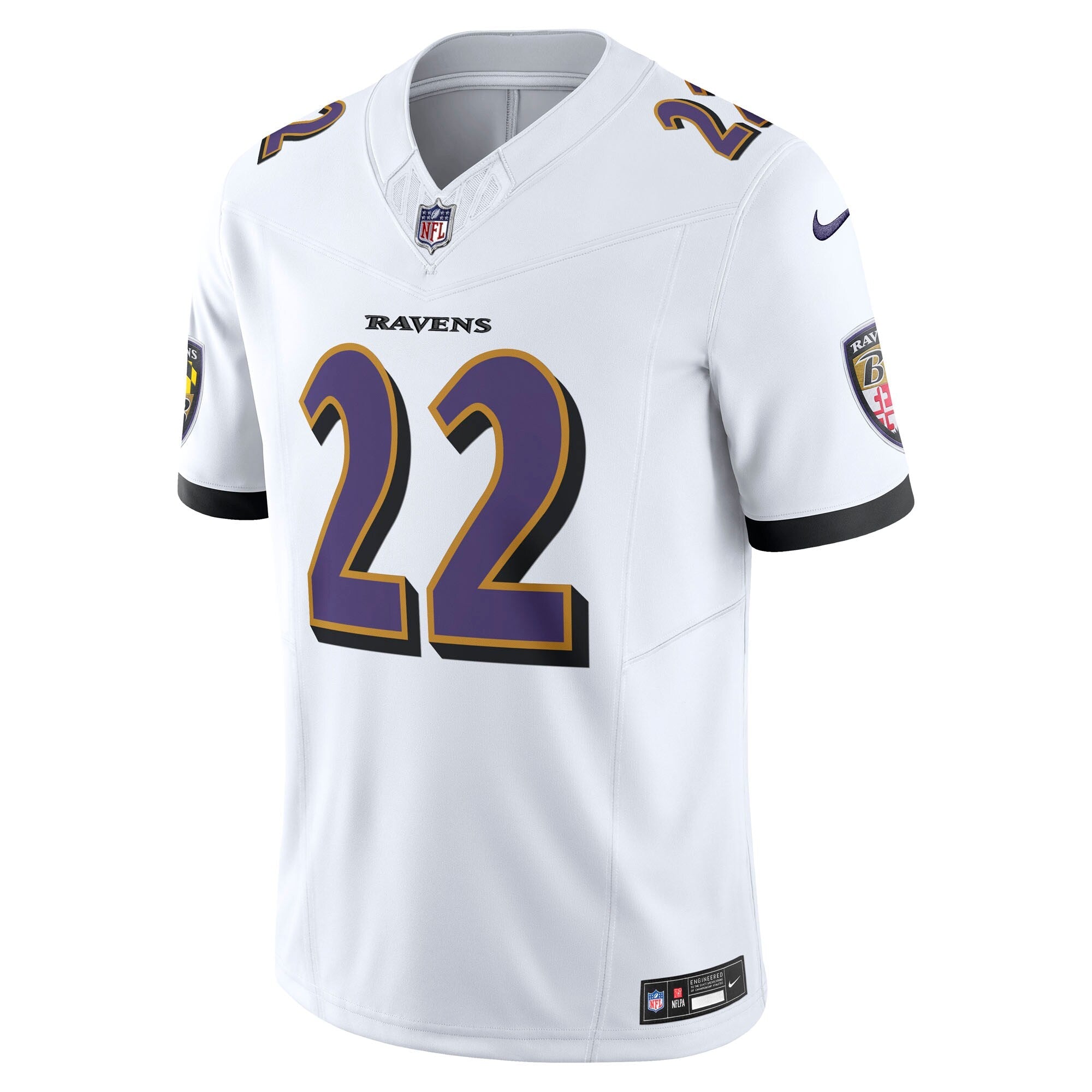 Baltimore Ravens Derrick Henry White Vapor F.U.S.E. Limited Jersey