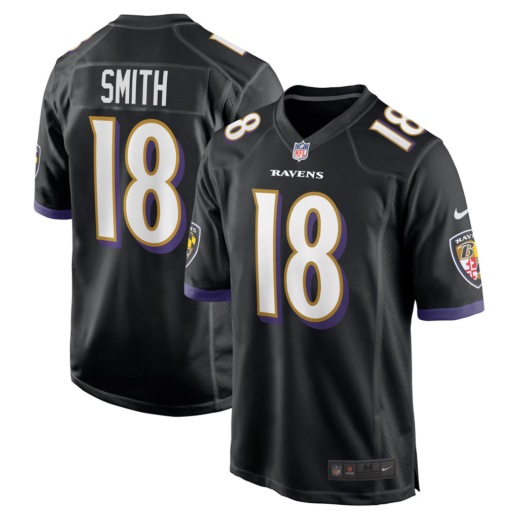 Baltimore Ravens Roquan Smith Black Alternate Game Jersey