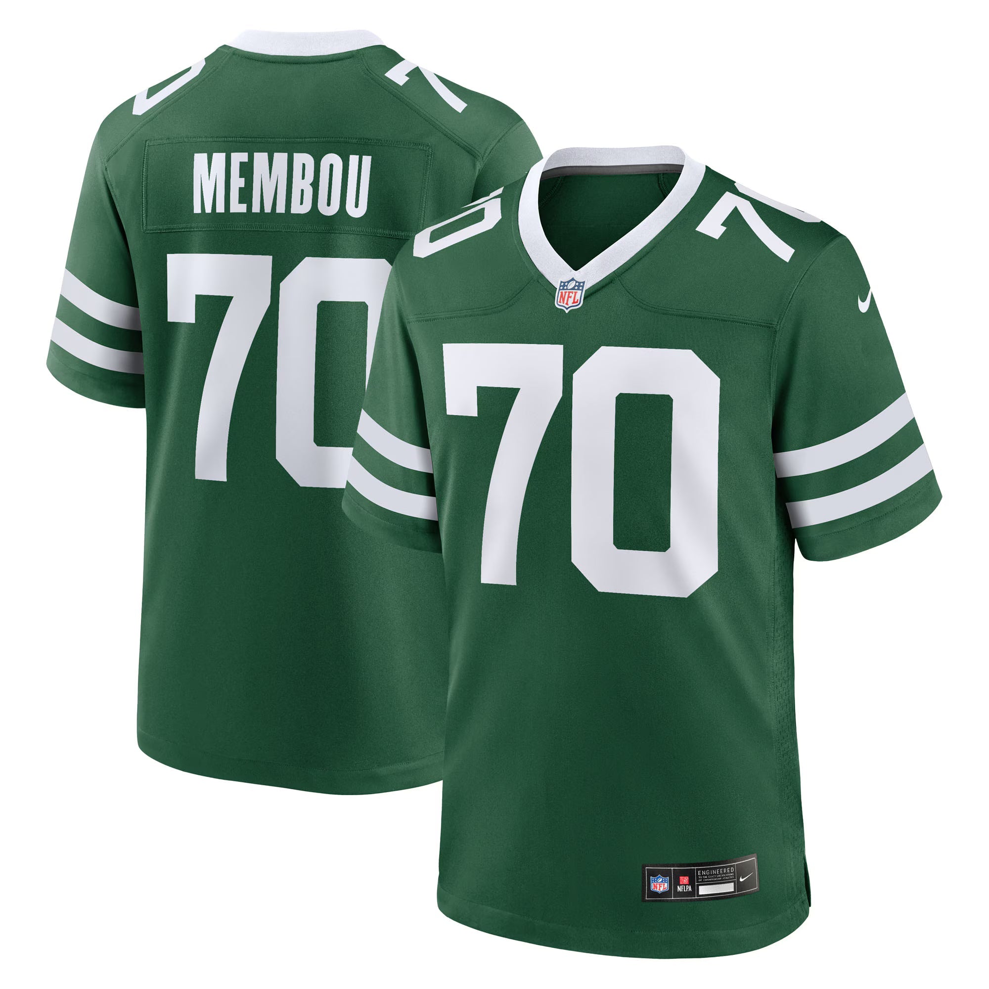 New York Jets Armand Membou Legacy 2025 NFL Draft First Round Pick Game Jersey
