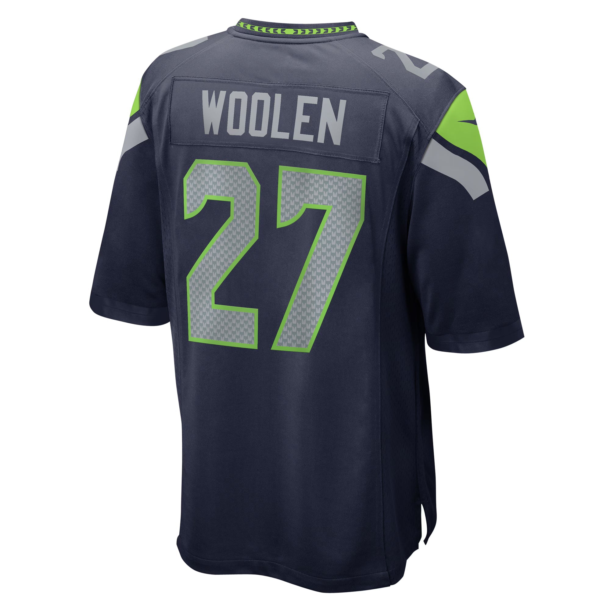 Seattle Seahawks Riq Woolen College Navy Game Jersey