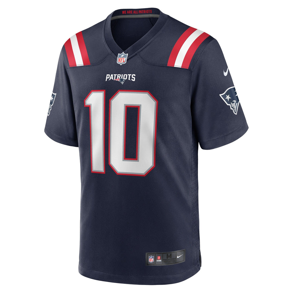 New England Patriots Drake Maye Navy Player Game Jersey