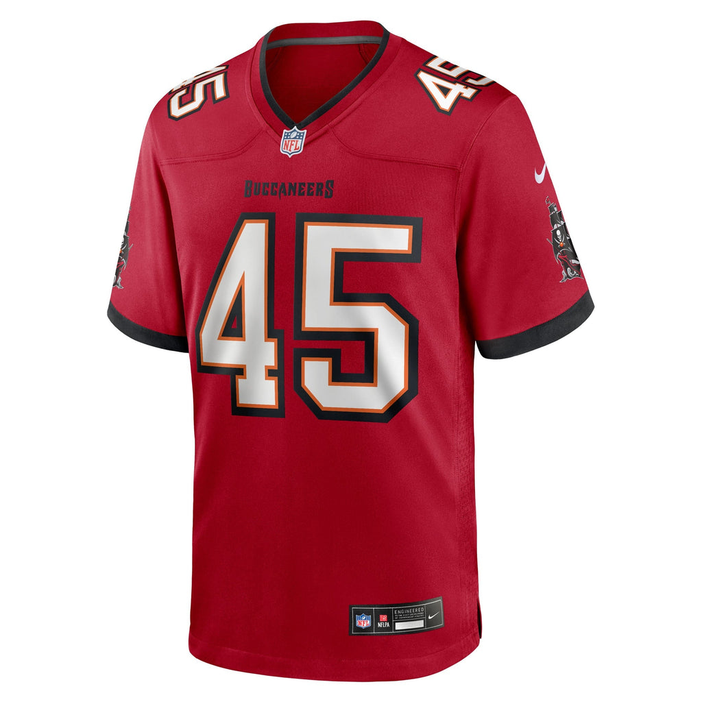 Tampa Bay Buccaneers Deion Jones Red Team Game Jersey
