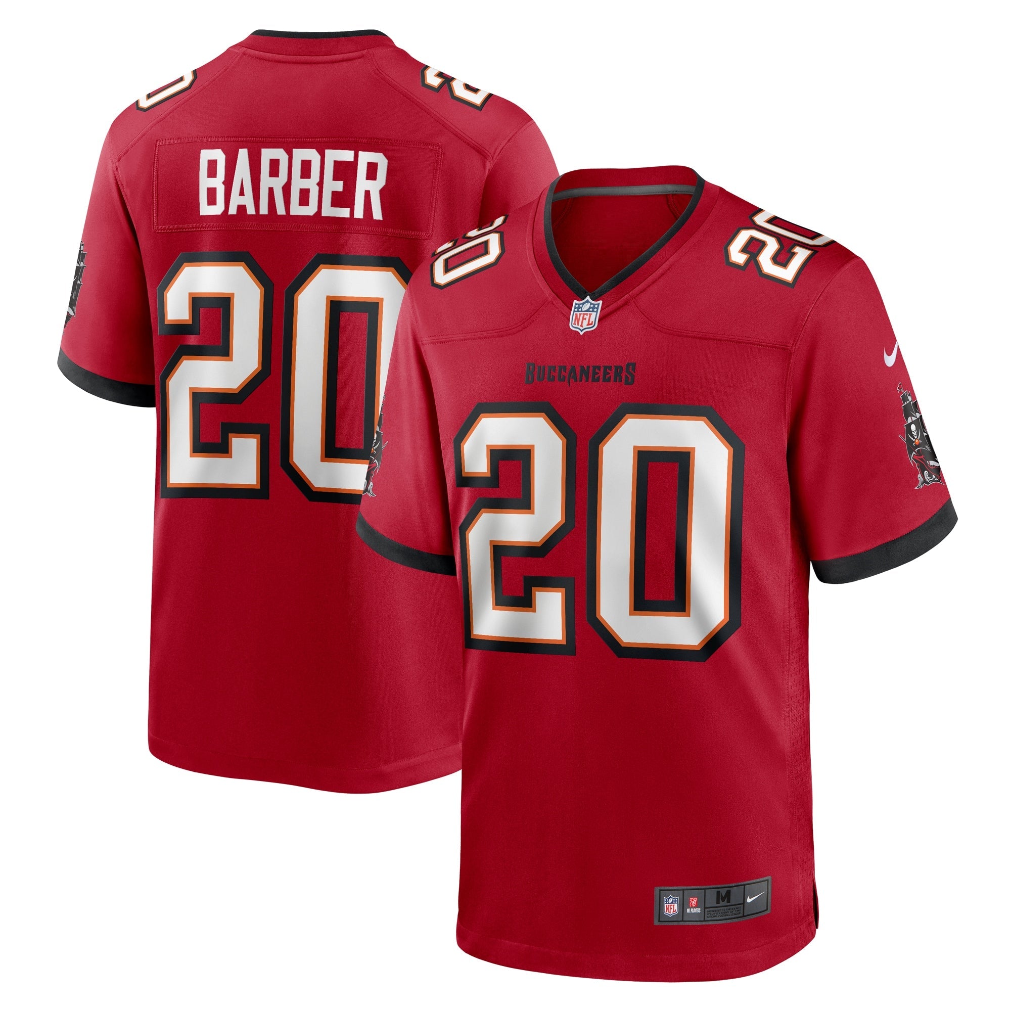 Tampa Bay Buccaneers Ronde Barber Red Retired Player Game Jersey