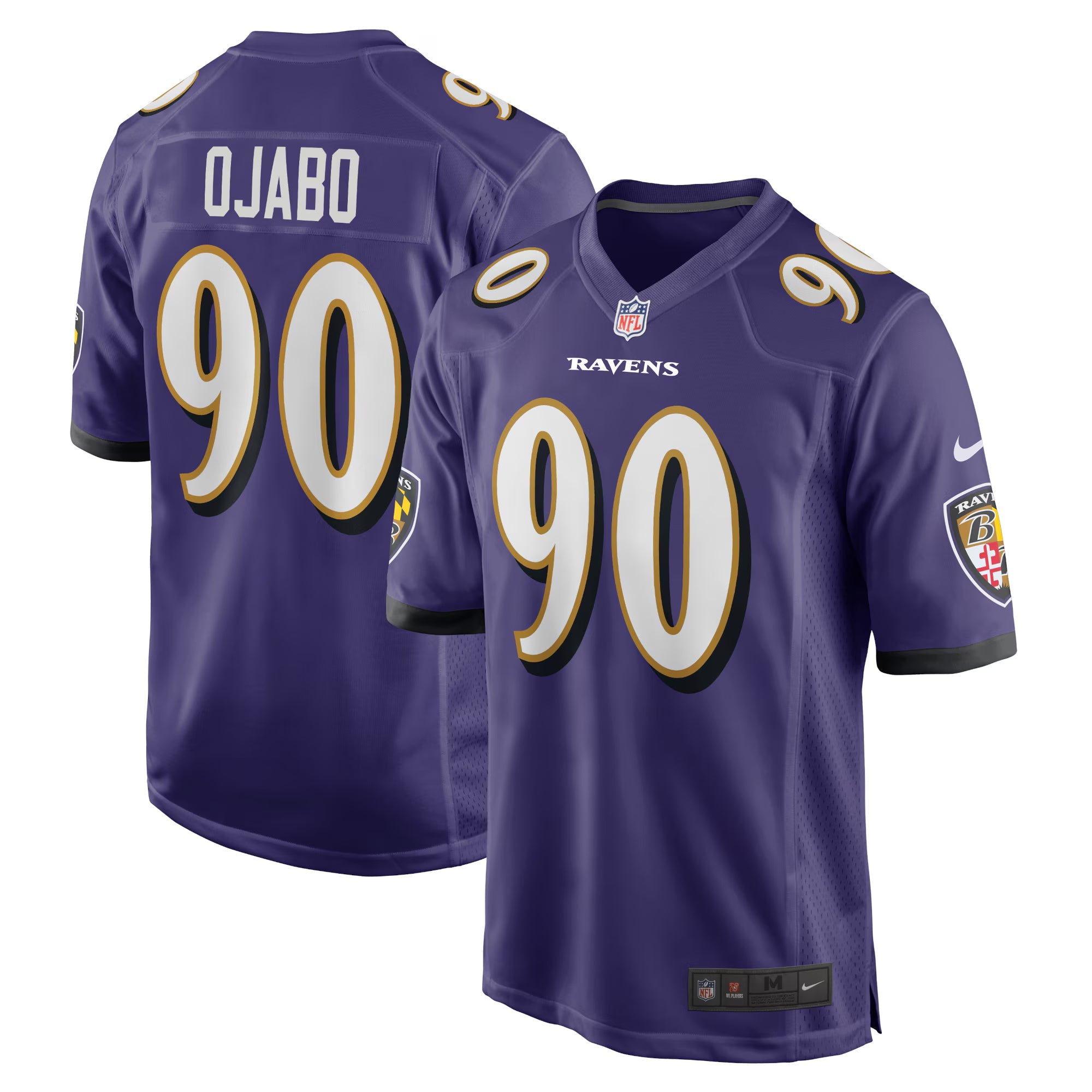 Baltimore Ravens David Ojabo Purple Player Game Jersey