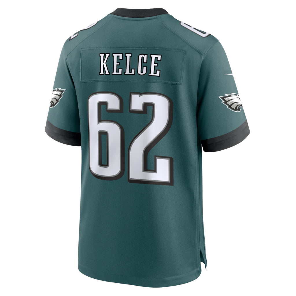Philadelphia Eagles Jason Kelce Midnight Green Team Game Jersey