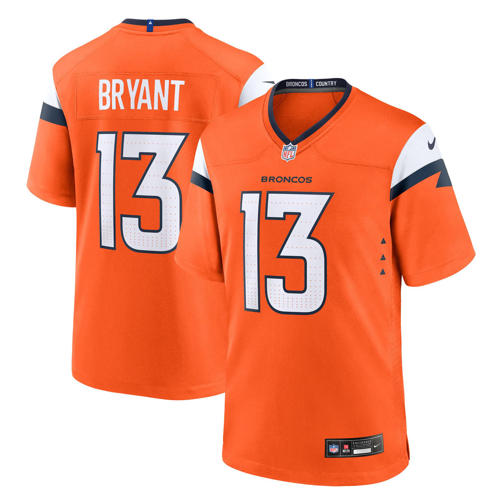 Denver Broncos Pat Bryant Orange Team Game Jersey