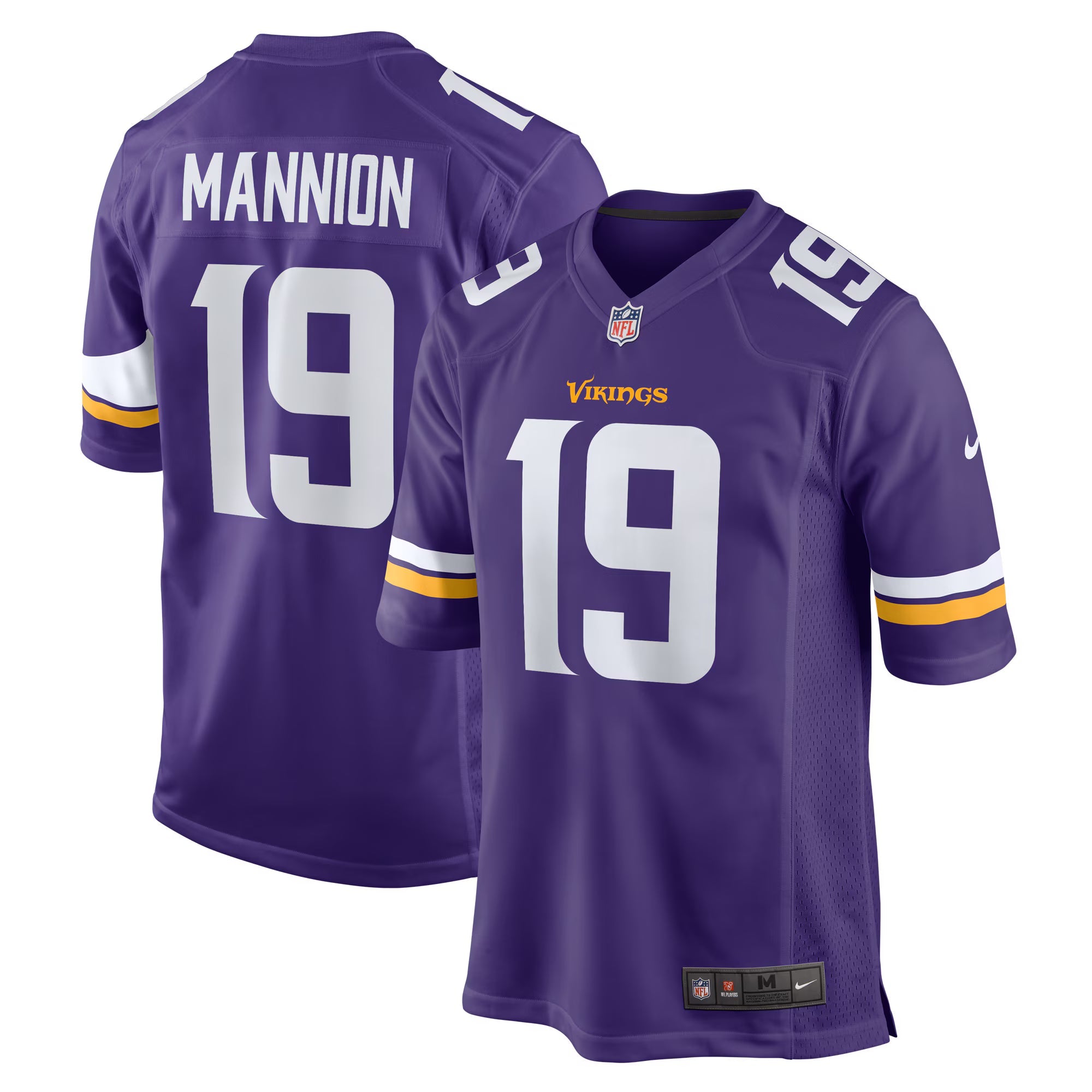 Minnesota Vikings Sean Mannion Purple Game Jersey