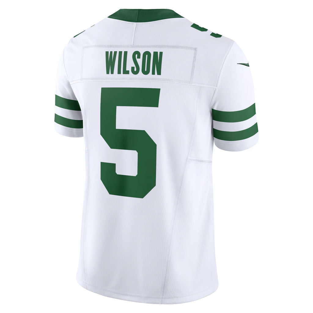 New York Jets Garrett Wilson Legacy White Vapor F.U.S.E. Limited Jersey