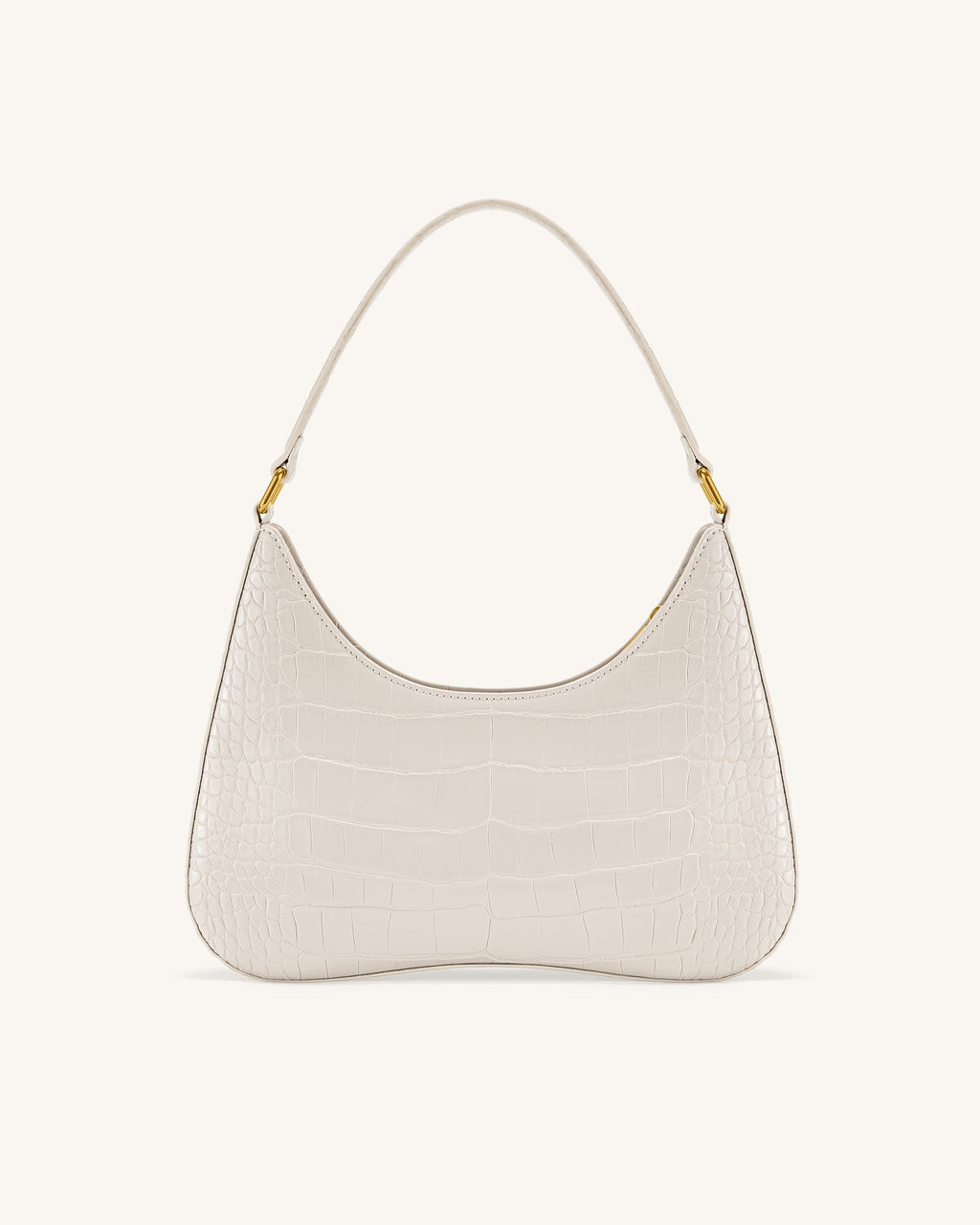 Ruby Shoulder Bag - White Croc