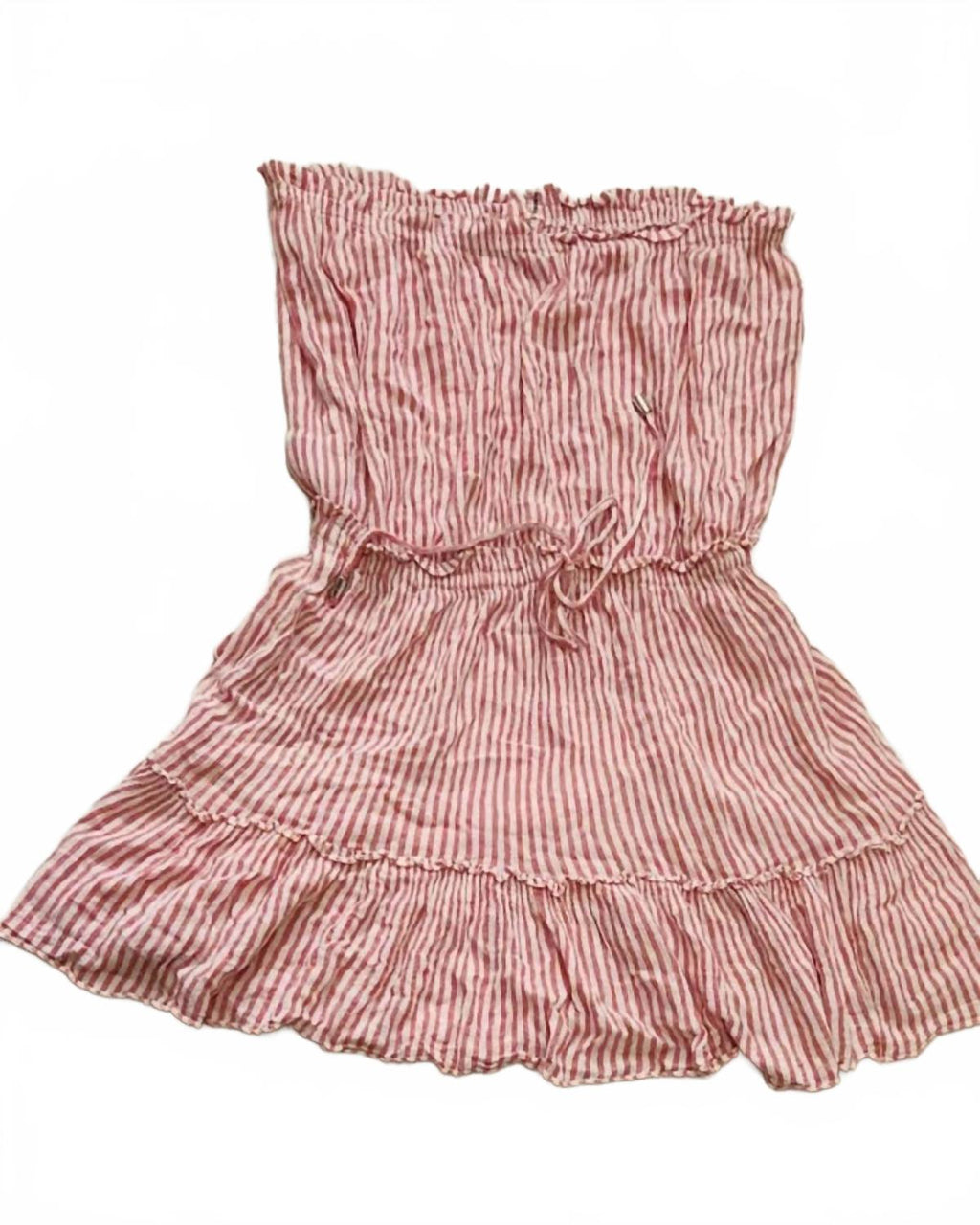 Women's Striped Mini Dress In Red/white