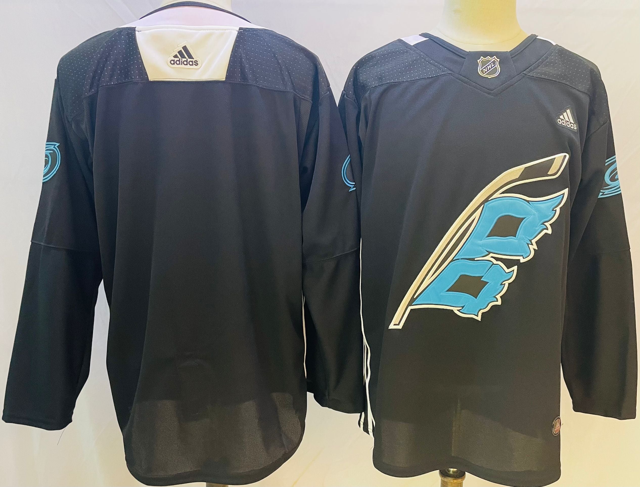 Men's Carolina Hurricanes Black Blank Player jersey