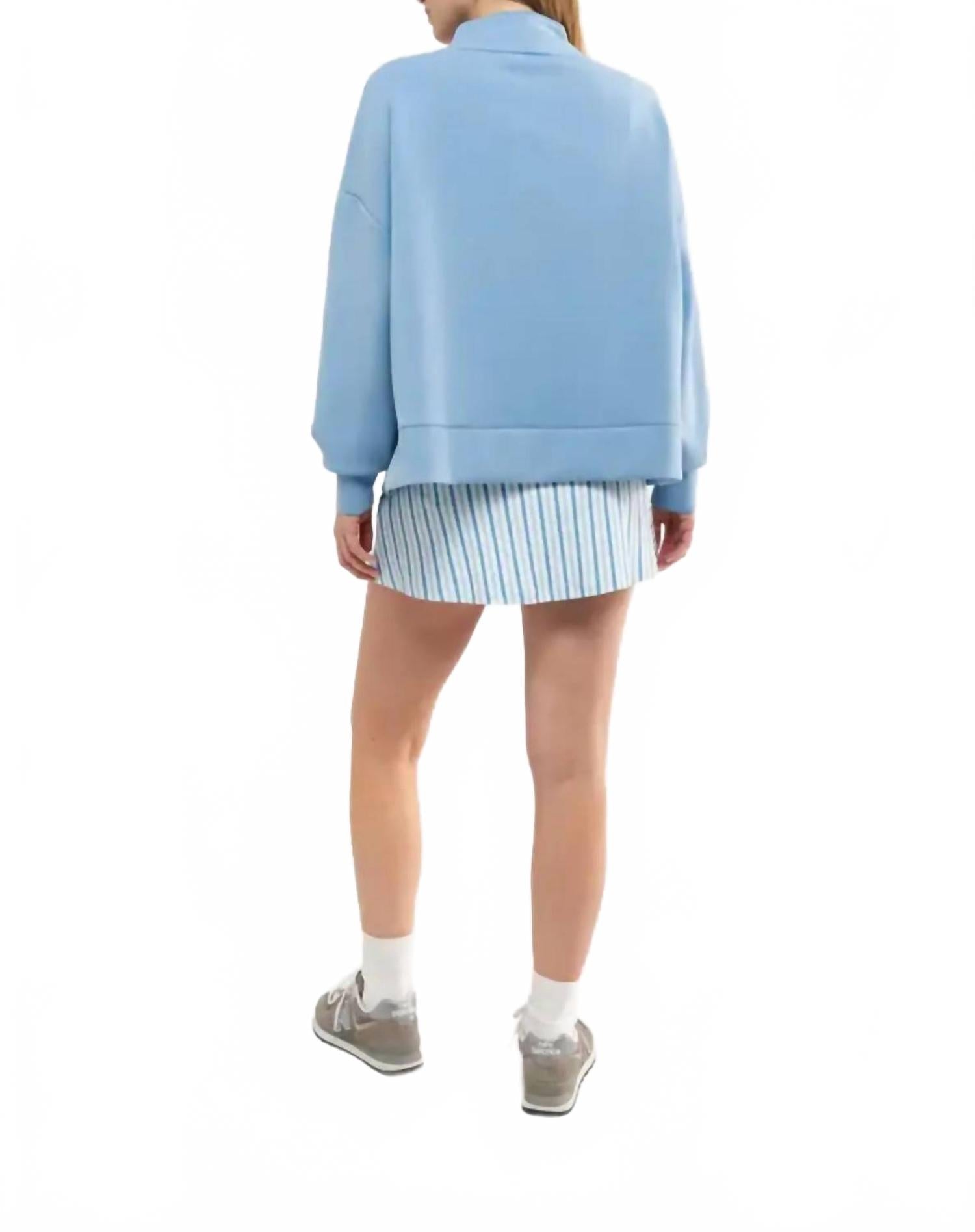Morgan Quarter Zip Top In Regatta