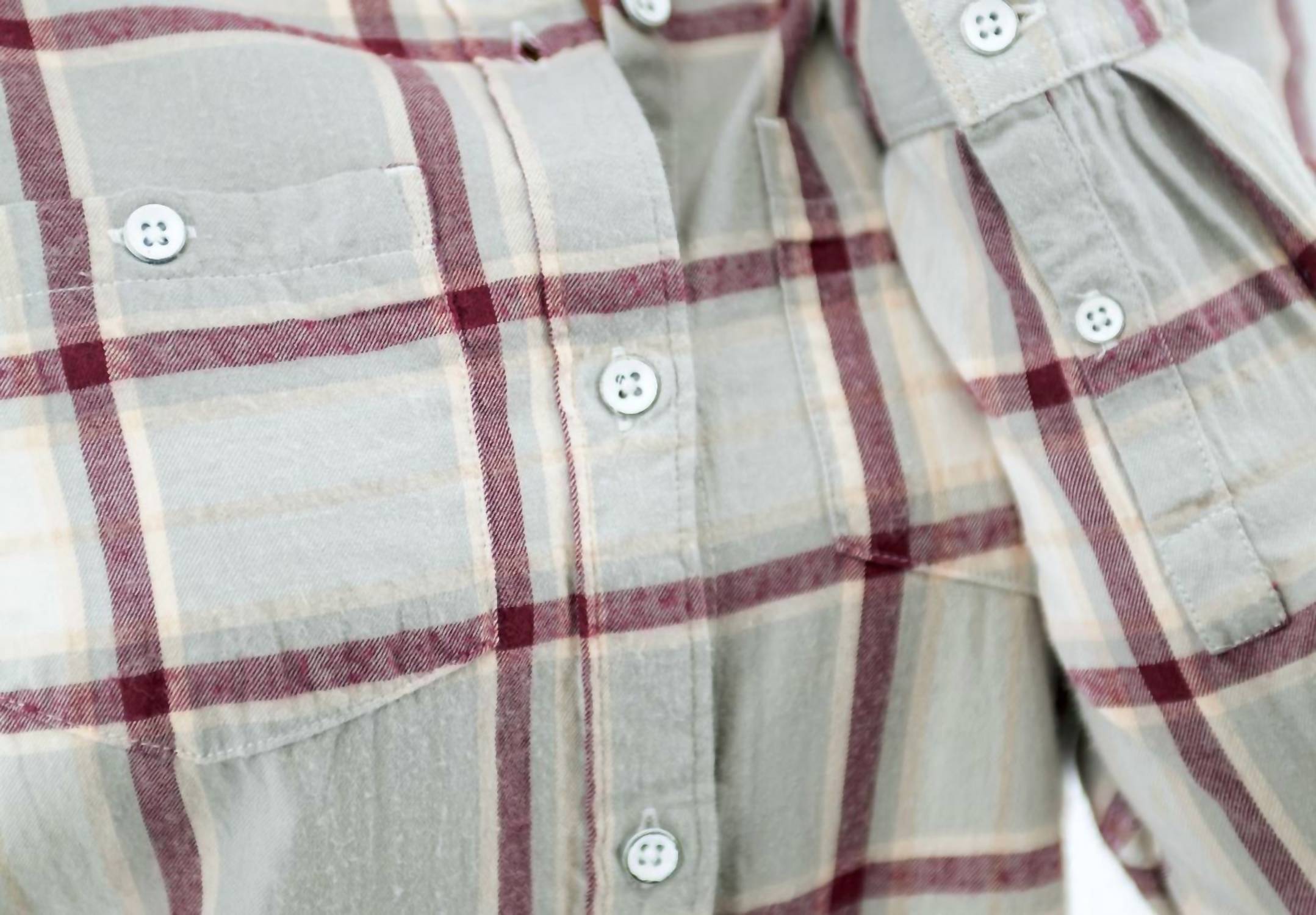 Acadia Boyfriend Long Sleeve Shirt In Alloy