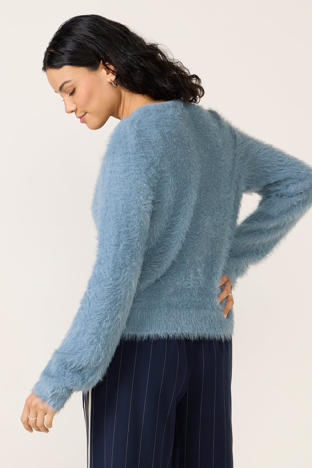 Women's Penny Fuzzy Crew Sweater Top
