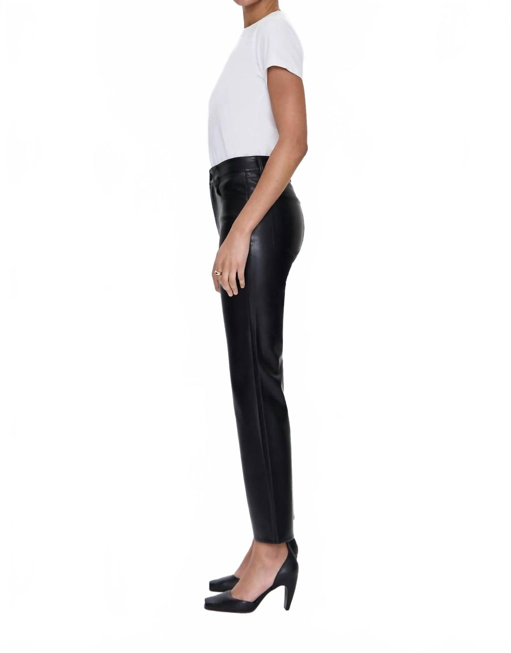 Alley High Rise Vintage Ankle Bootcut Jeans In Oynx