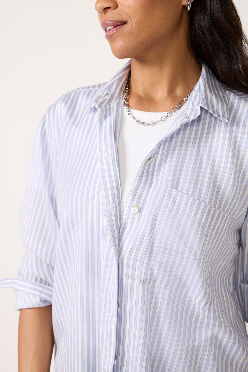 Women's Button Down Stripe Shirt