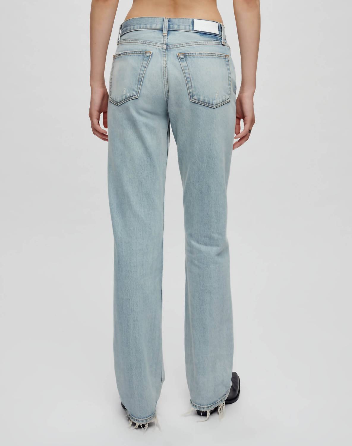 Easy Straight Jean In Ripped Tide