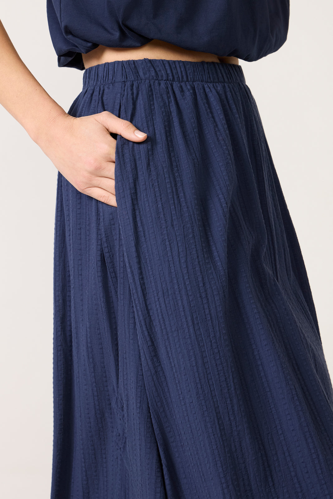 Women's Shadow Stripe Maxi Skirt