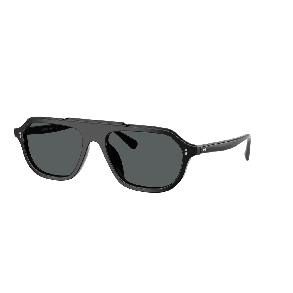 0Ov5613Su Bold Geometric Frame Sunglasses with Double Bridge Design