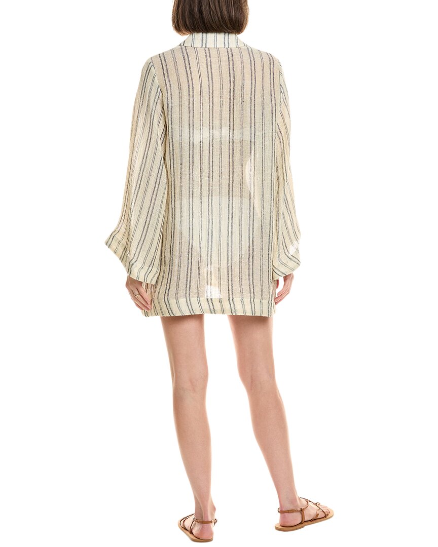 Lisa Marie Fernandez Linen-Blend Beach Cape Mini