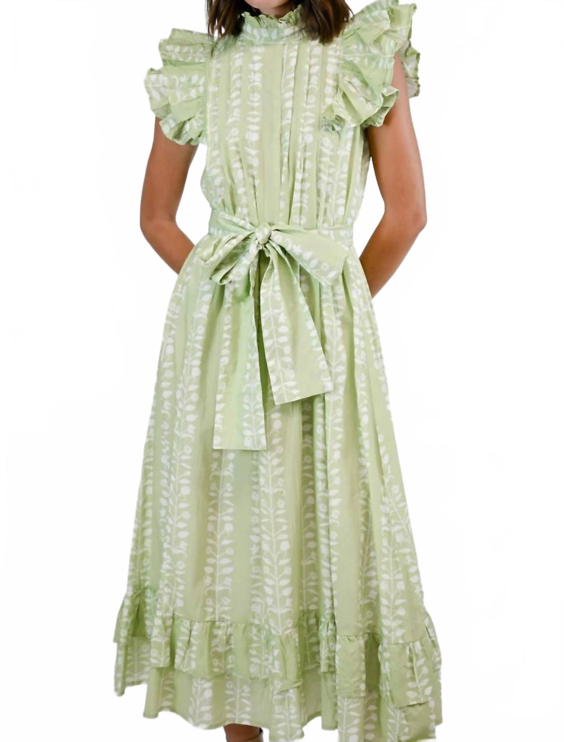 Jasmine Maxi Dress In Botanical Vine