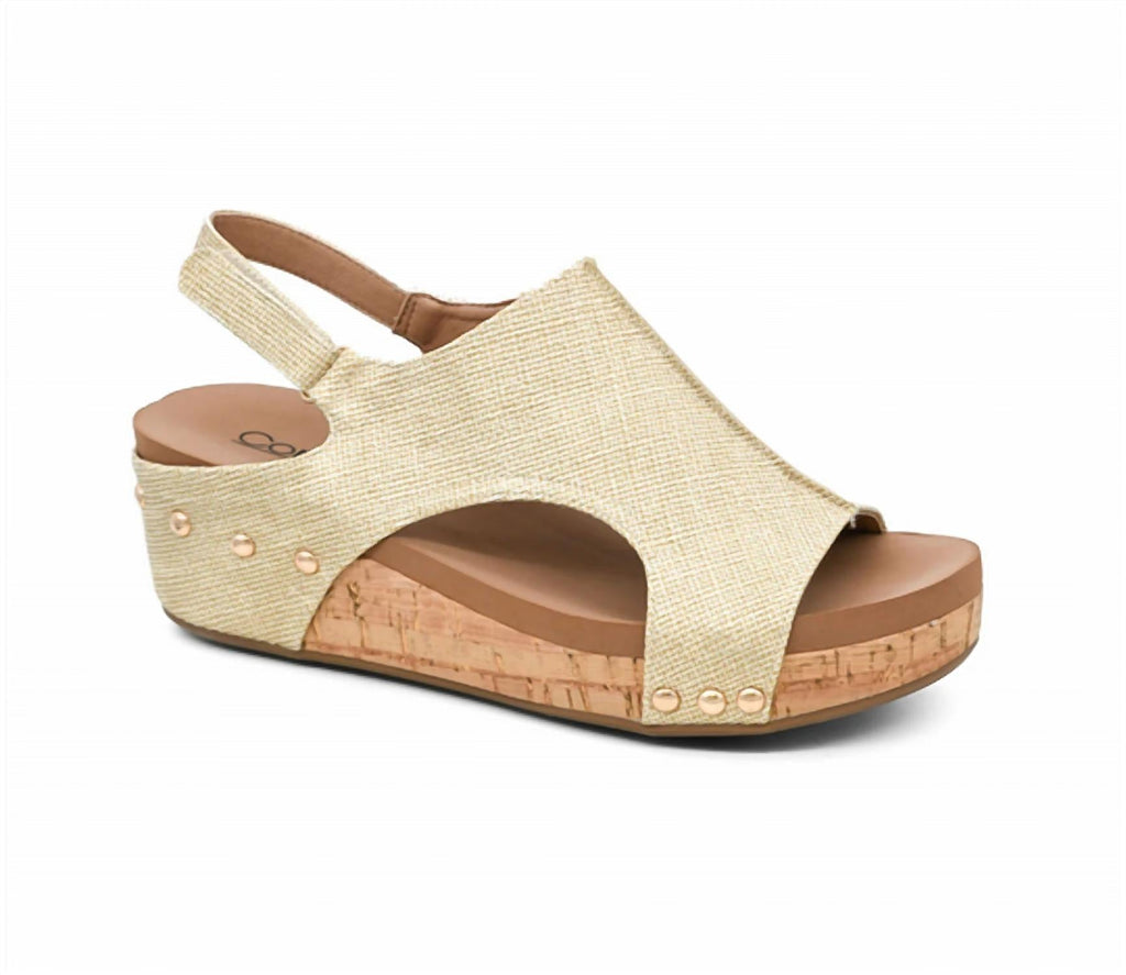 Women's Volta 2 Wedge Sandals In Washed Gold