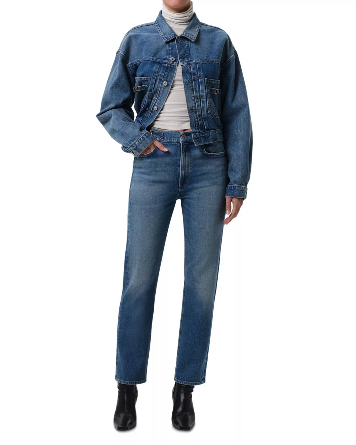 Alma Jacket With Horsebit In Sweetzer