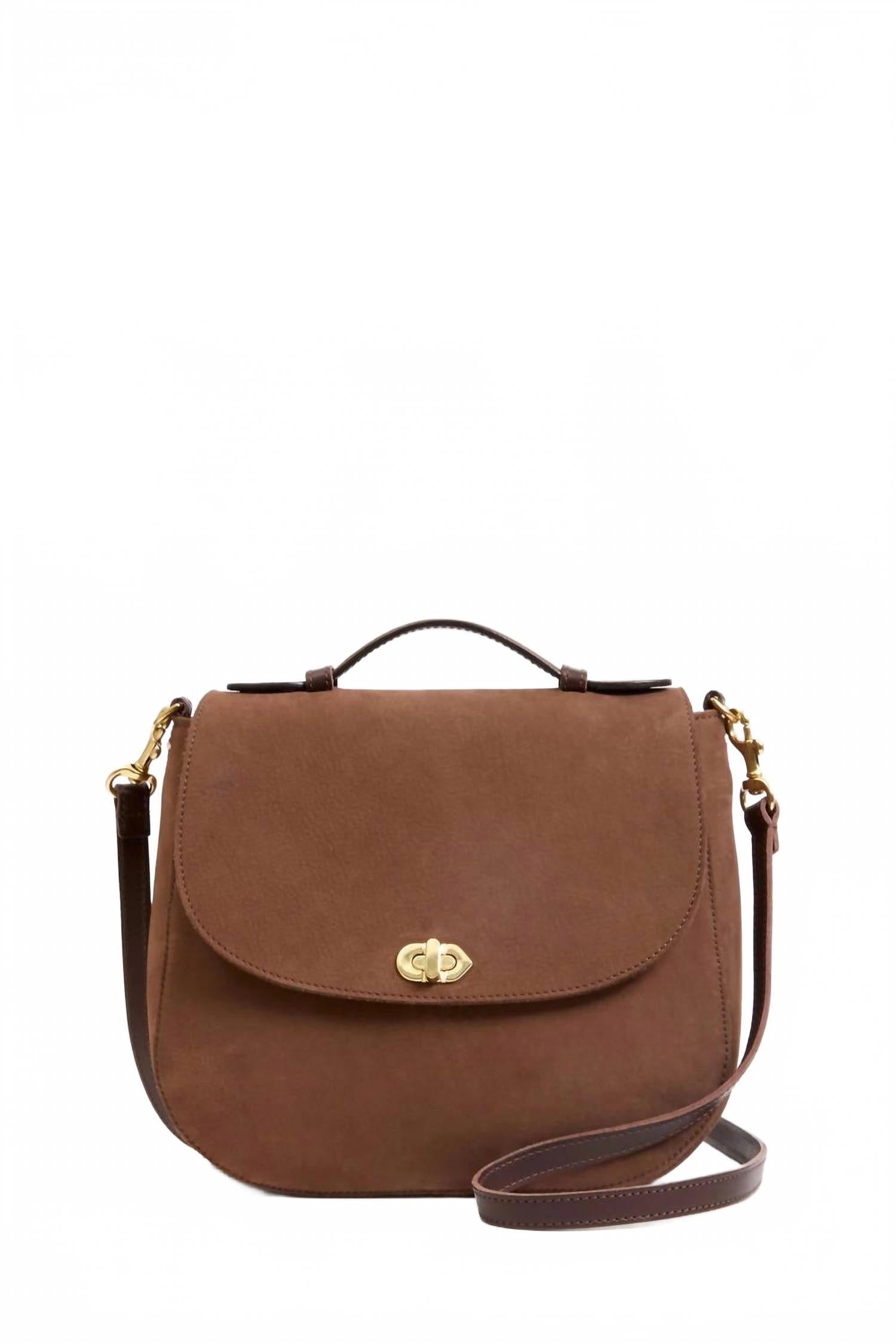 Women's Turnlock Louis With Top Handle Bag In Chocolate