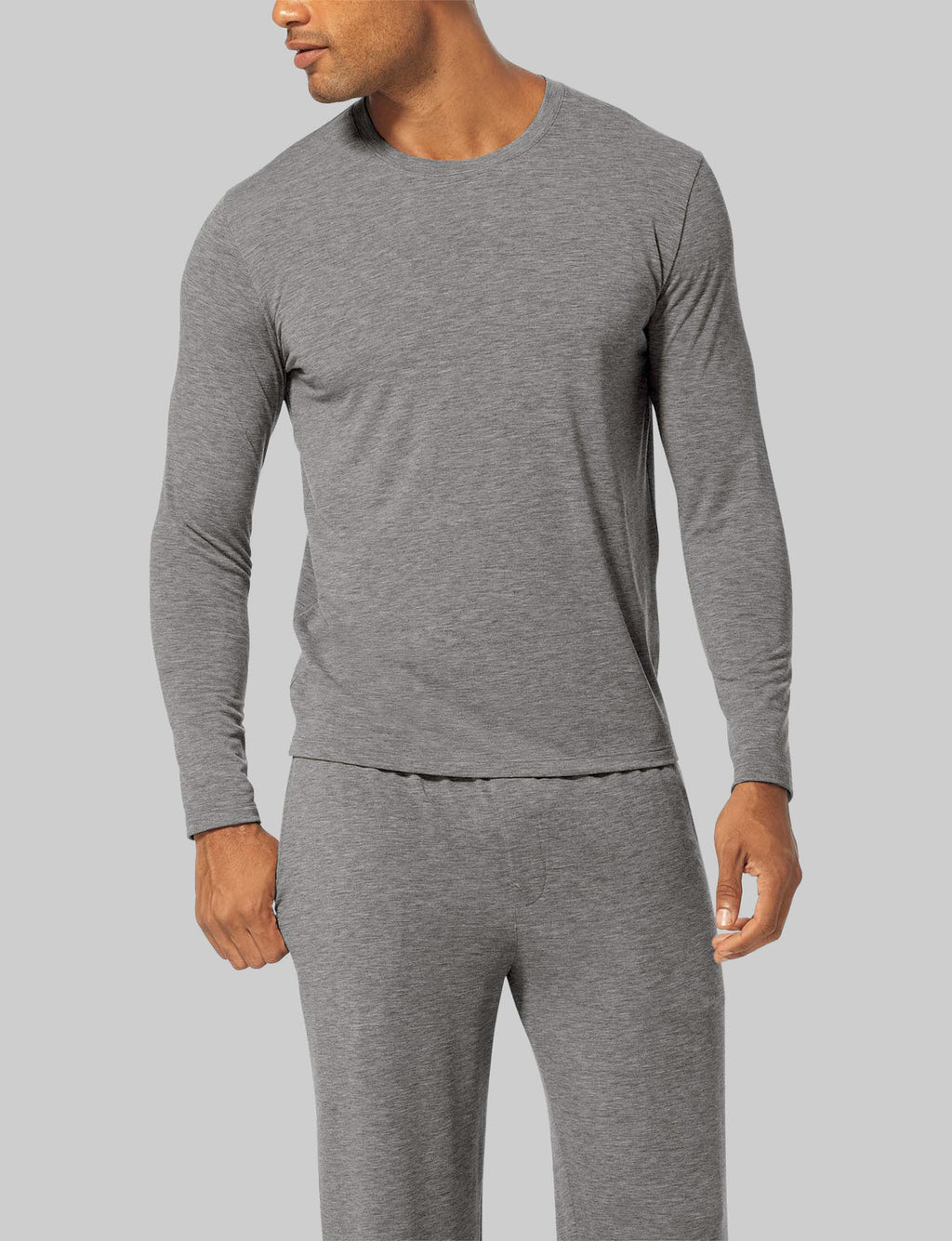 Men's Second Skin Long Sleeve Sleep T-Shirt