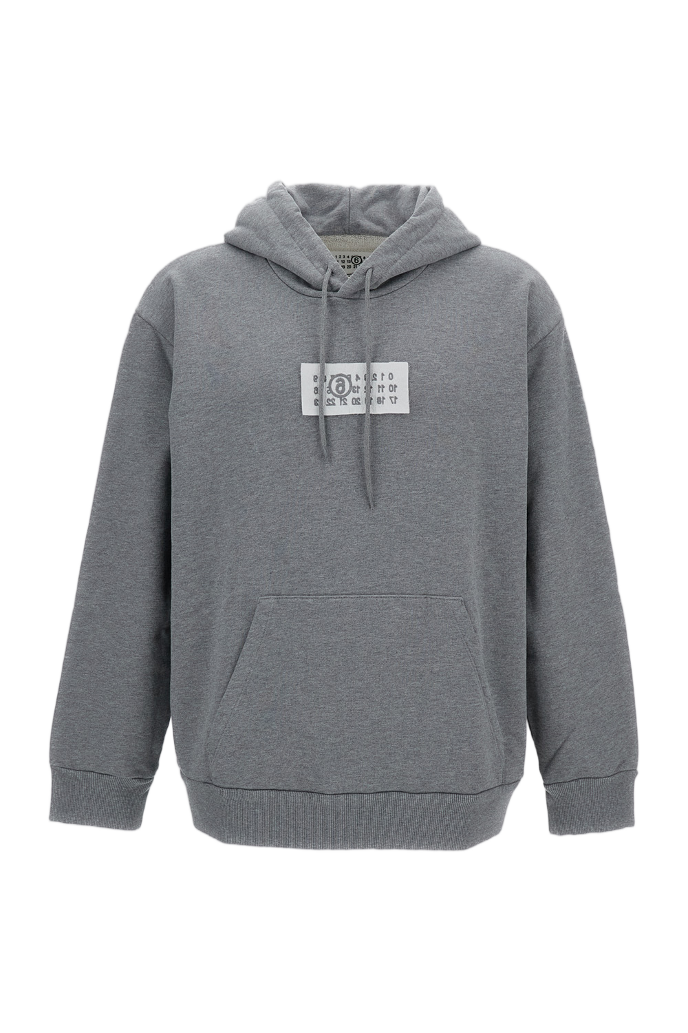 Boxy Fit Cotton Hoodie With Drawstring Hood And Kangaroo Pockets