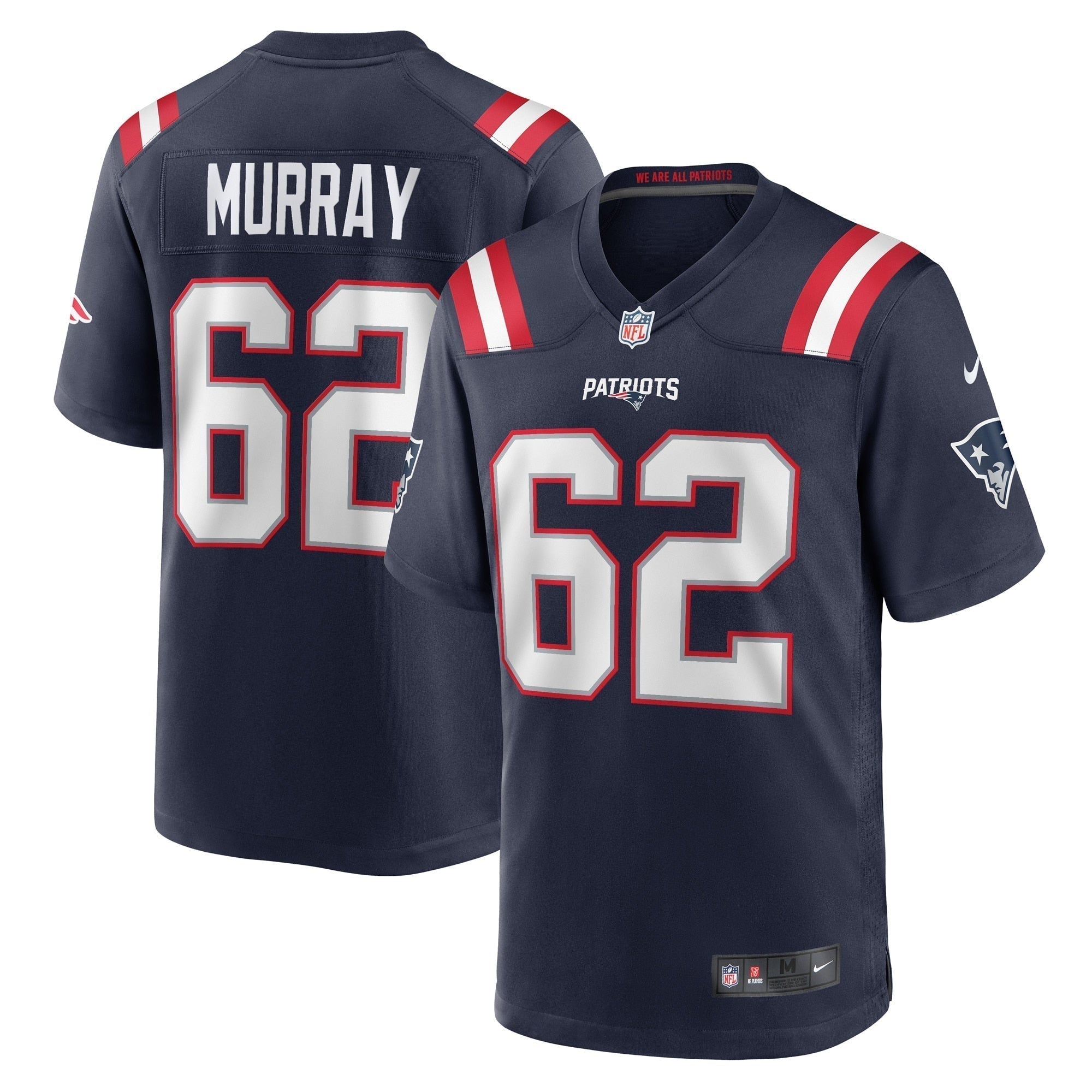 Bill Murray New England Patriots Nike Game   Jersey - Navy